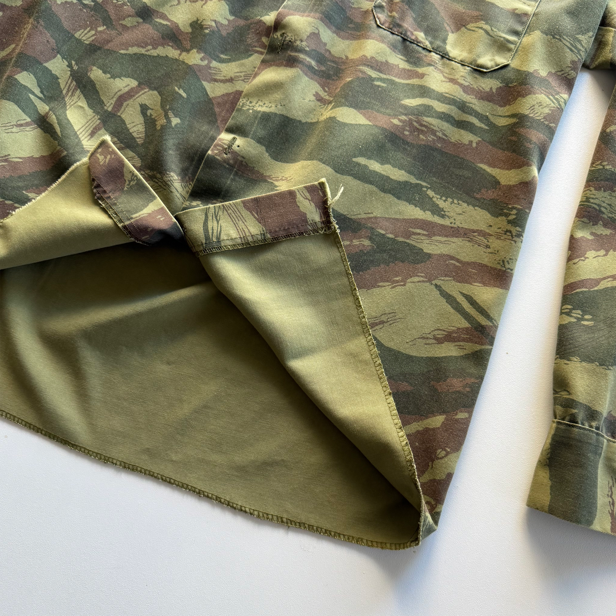 Vintage Military Lizard Camo Button Up Shirt