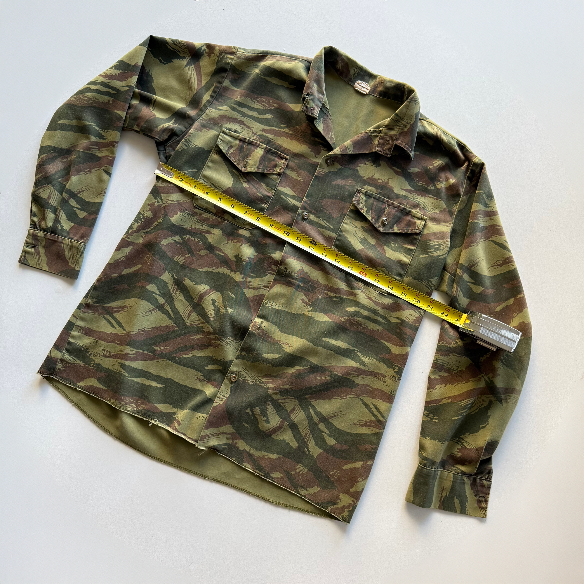 Vintage Military Lizard Camo Button Up Shirt