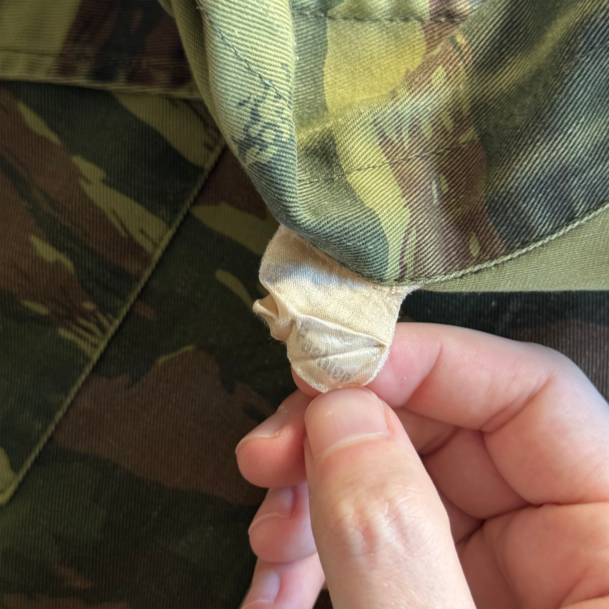 Vintage Military Lizard Camo Button Up Shirt