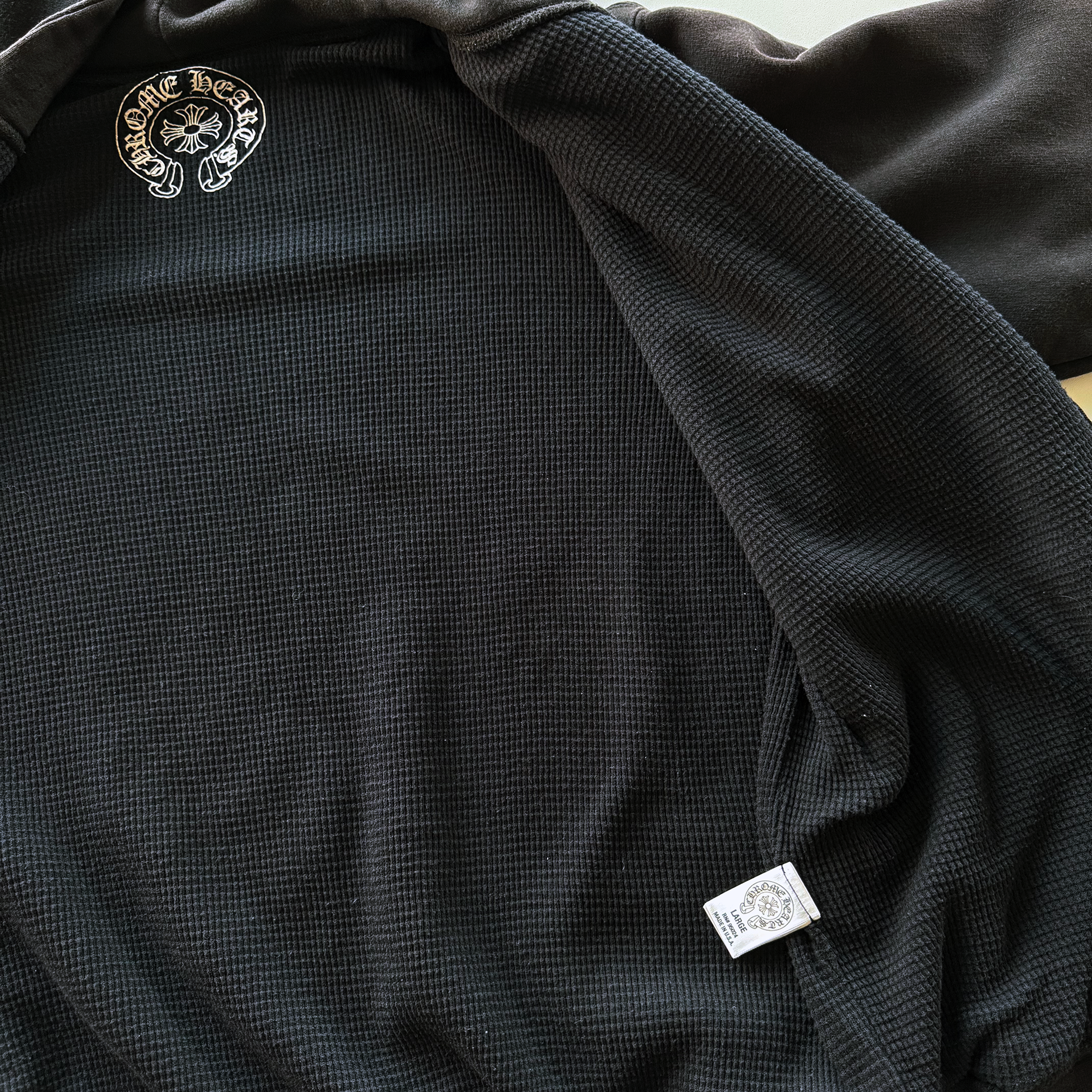 Chrome Hearts Thermal Zip Up Star Hoodie Sweatshirt