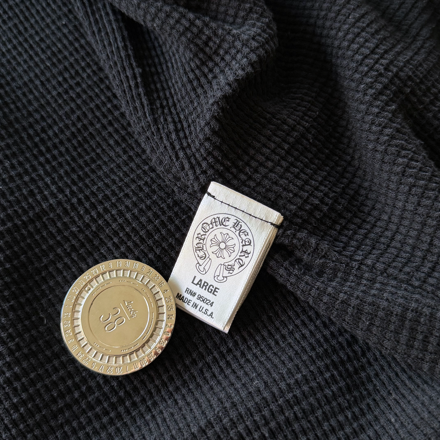 Chrome Hearts Thermal Zip Up Star Hoodie Sweatshirt