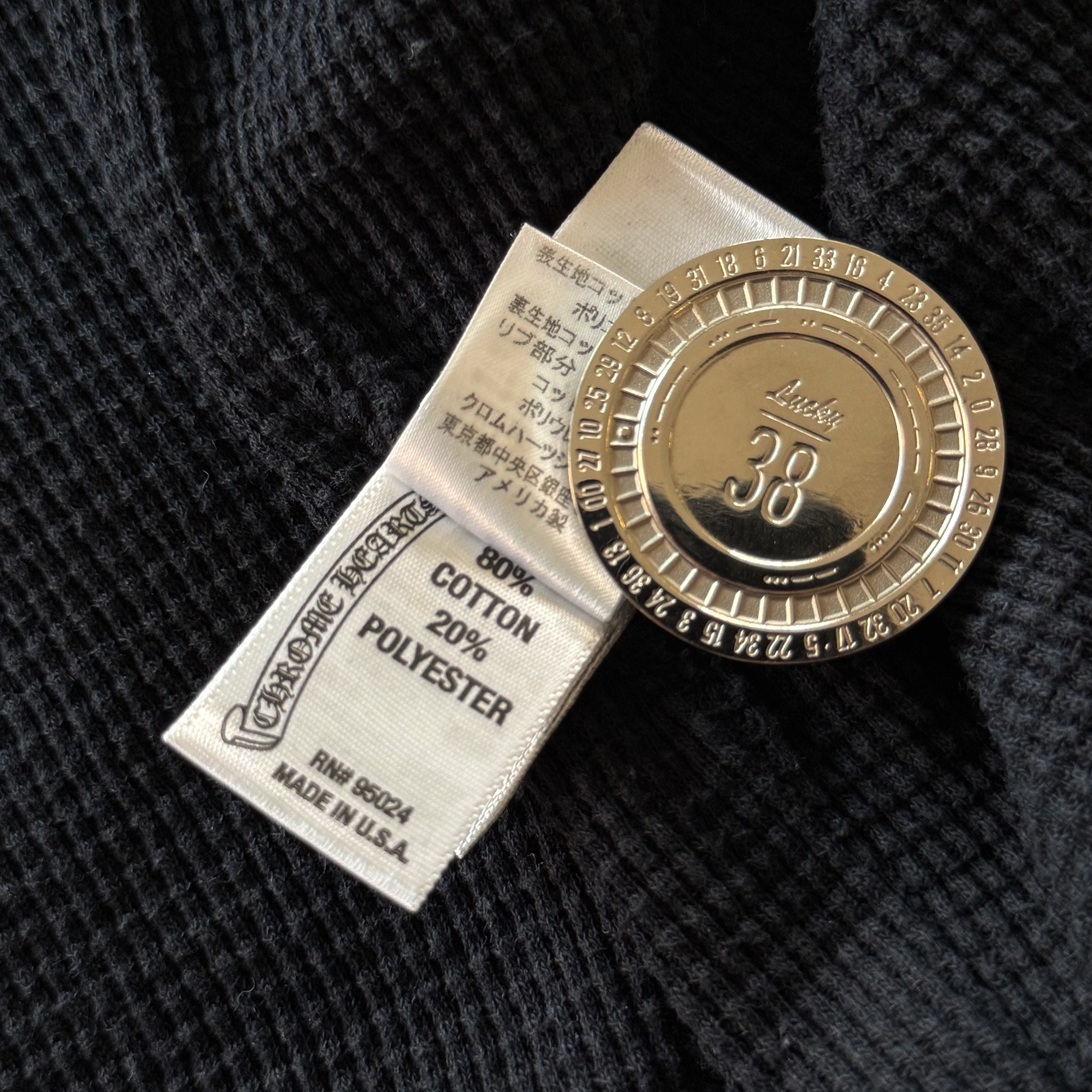 Chrome Hearts Thermal Zip Up Star Hoodie Sweatshirt