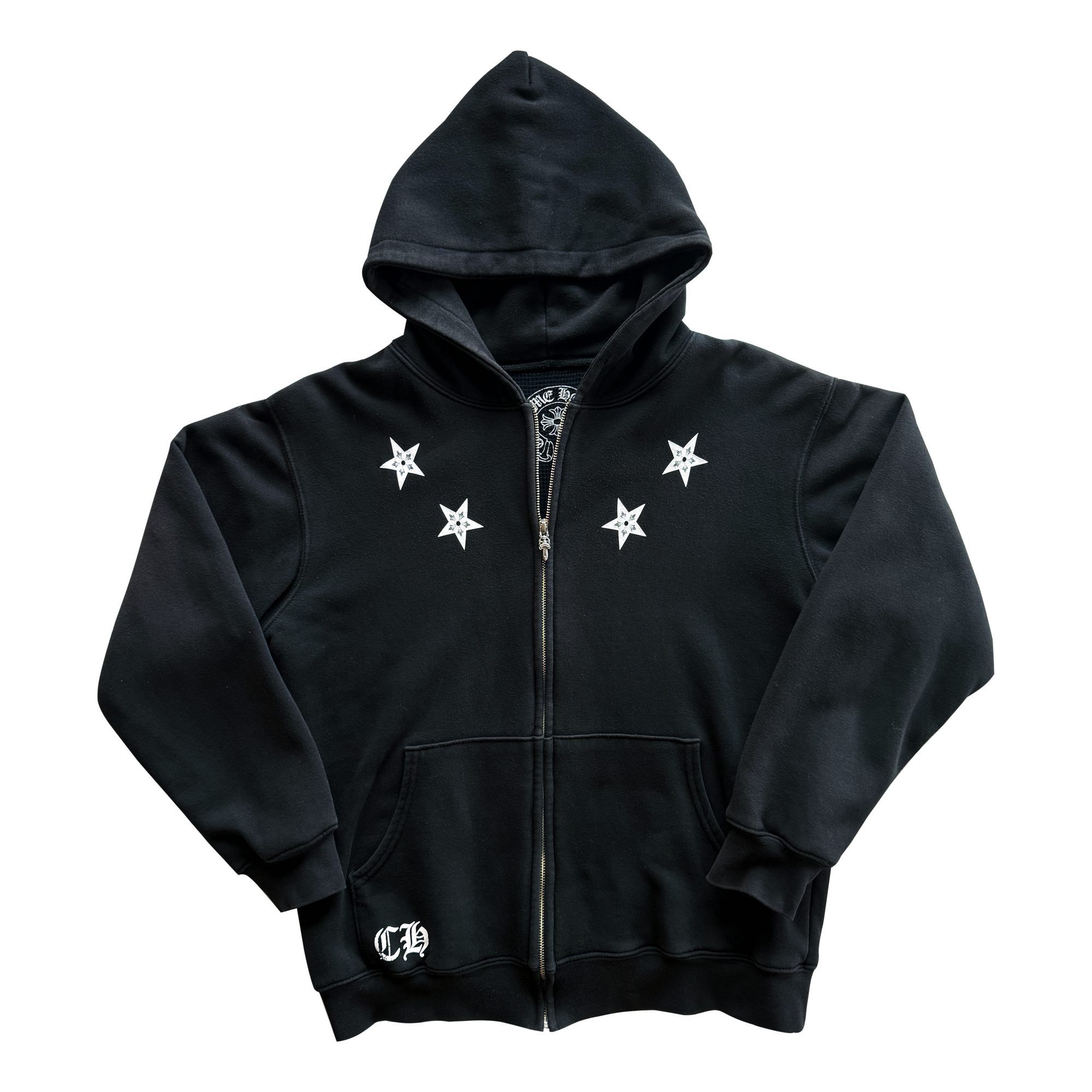 Chrome Hearts Thermal Zip Up Star Hoodie Sweatshirt
