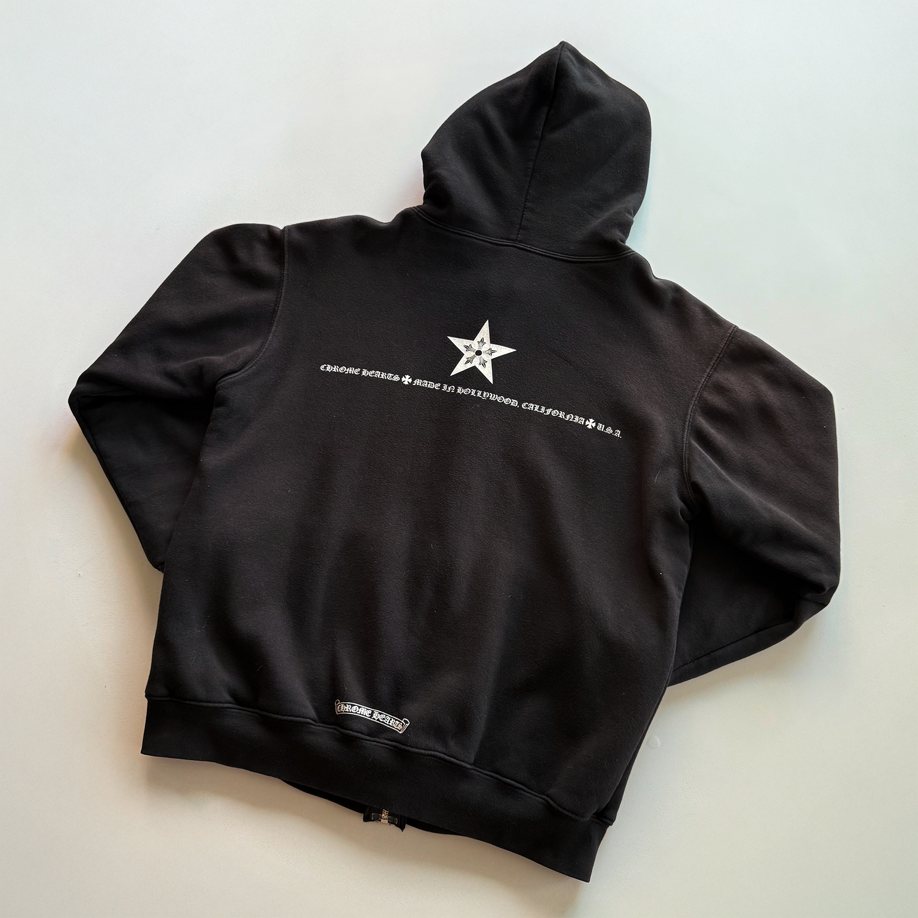 Chrome Hearts Thermal Zip Up Star Hoodie Sweatshirt