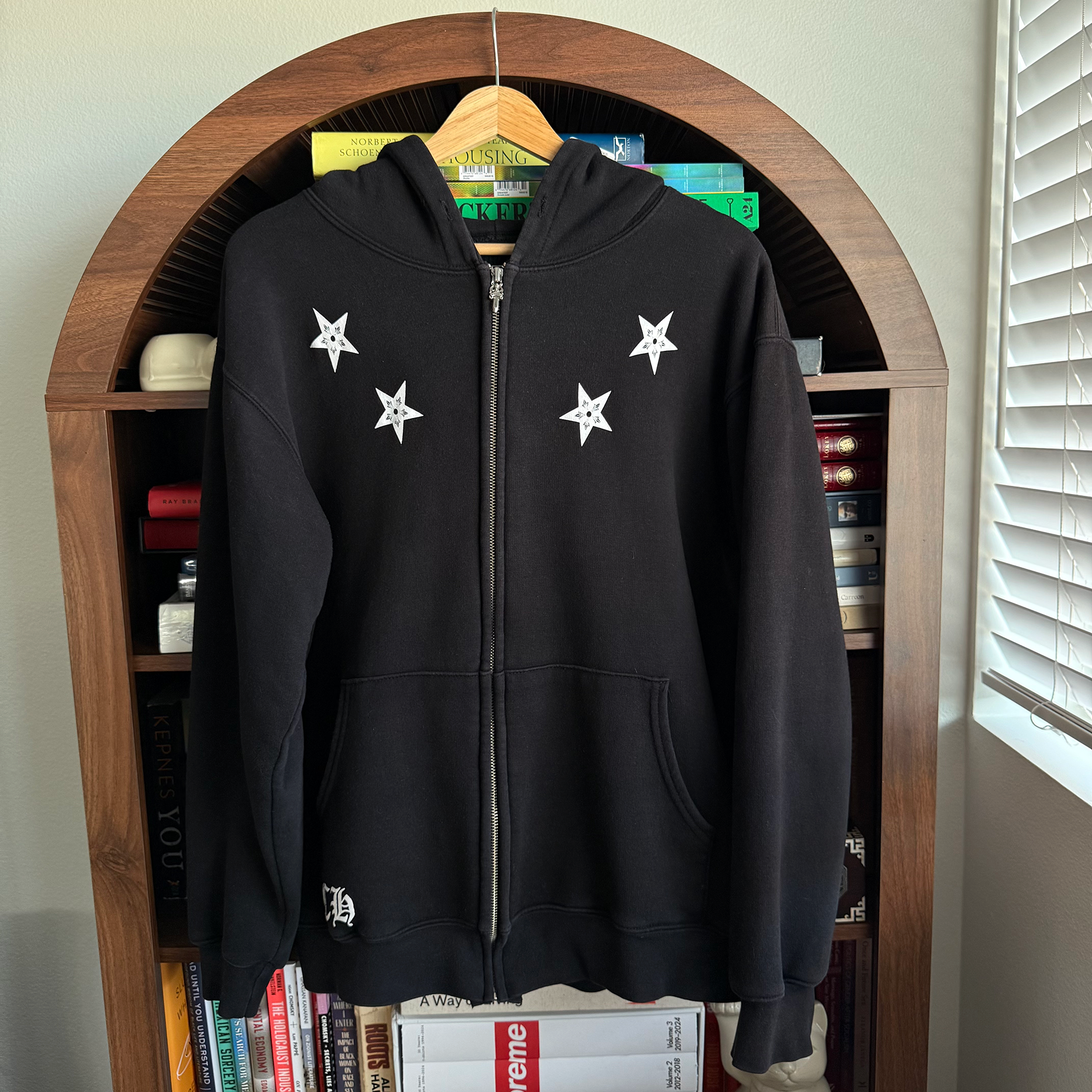 Chrome Hearts Thermal Zip Up Star Hoodie Sweatshirt