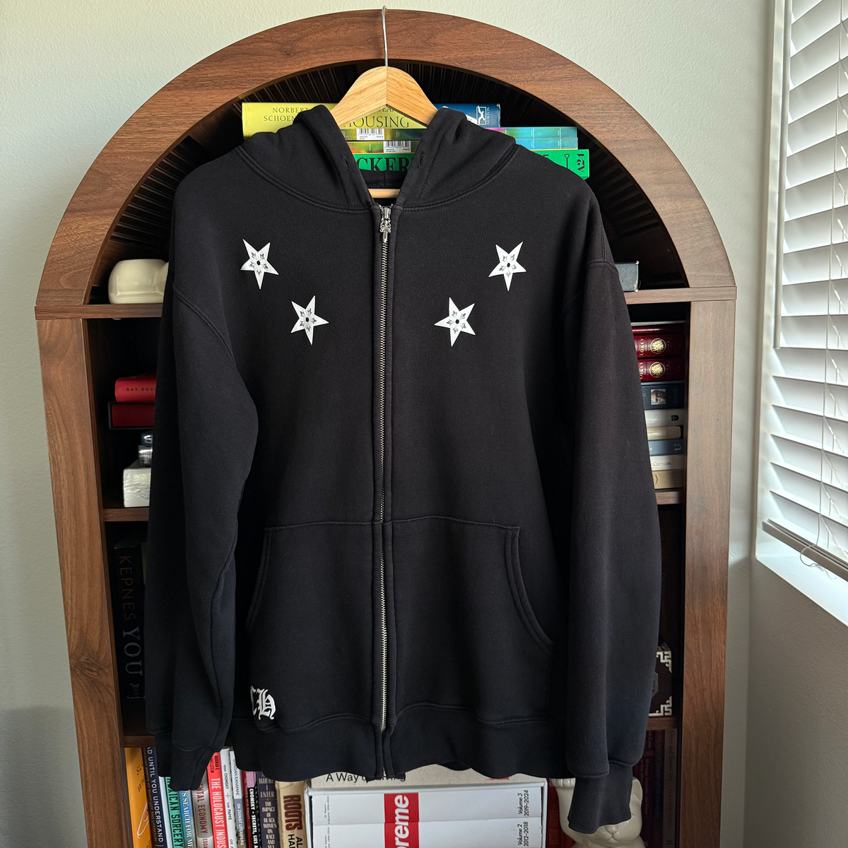 Chrome Hearts Thermal Zip Up Star Hoodie Sweatshirt