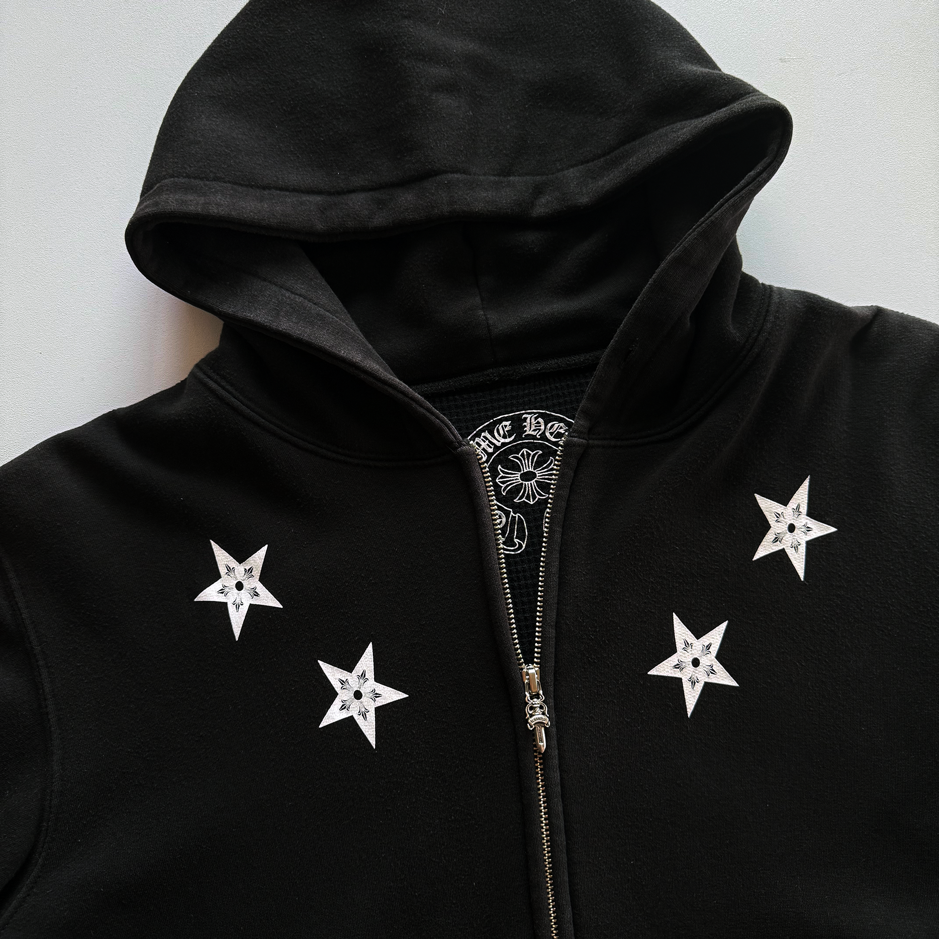 Chrome Hearts Thermal Zip Up Star Hoodie Sweatshirt