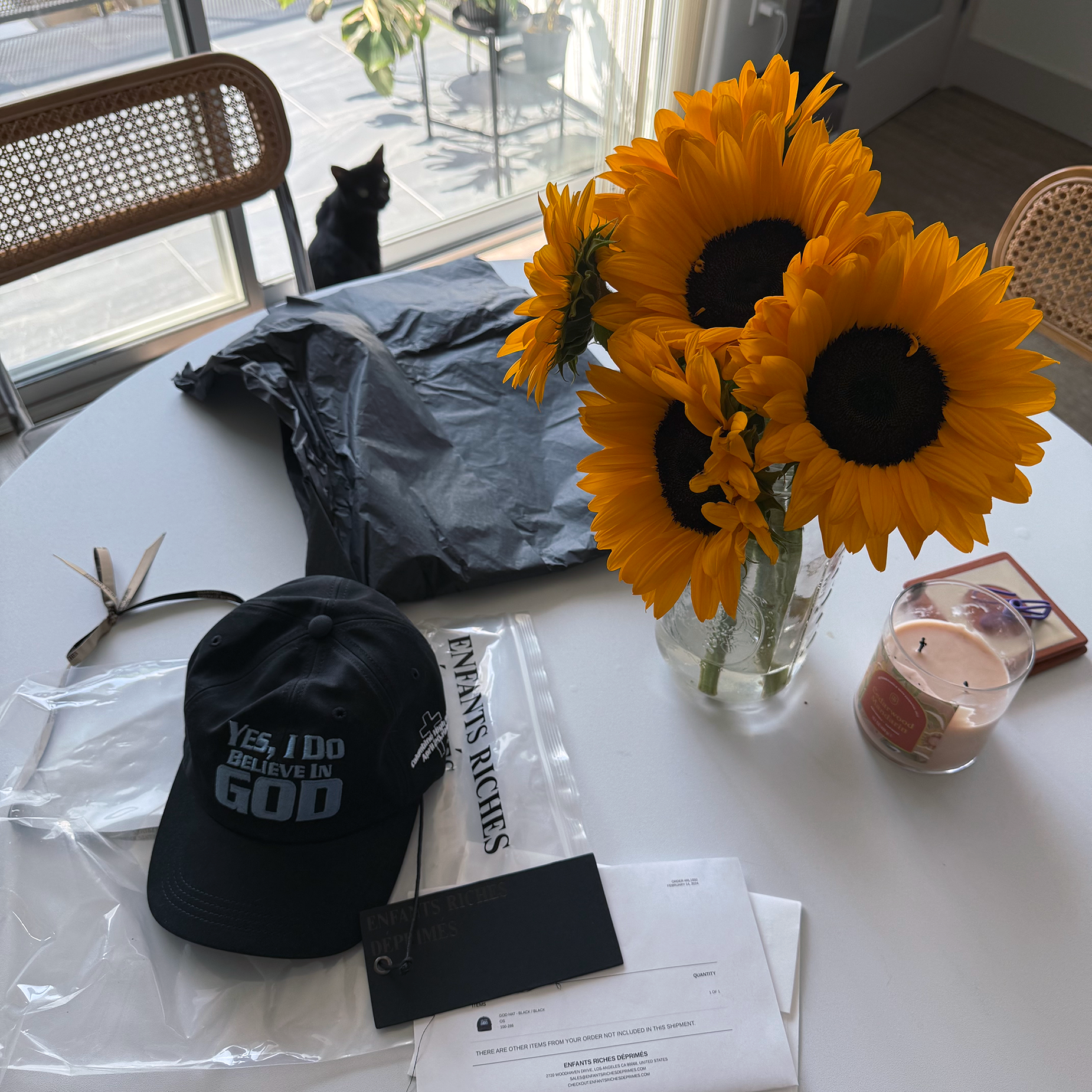 Enfants Riches Deprimes AW23 "Yes I Do Believe In God" Columbine Hat