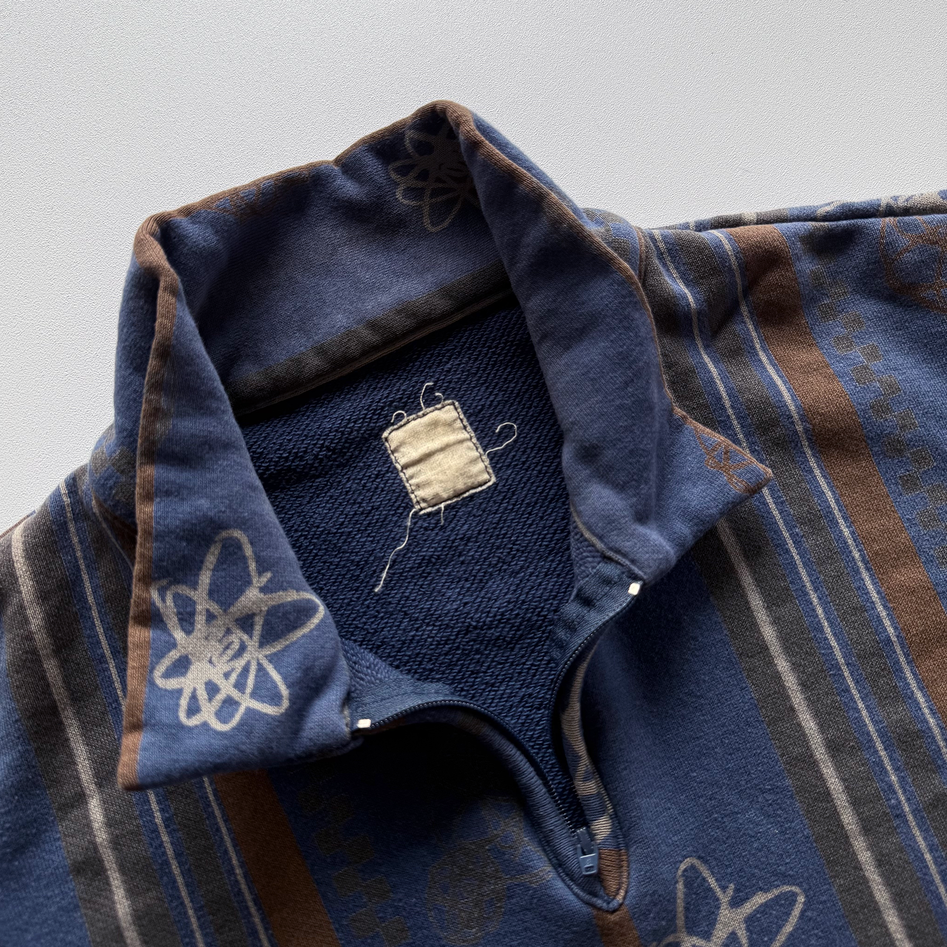 Undercover AW01 D.A.V.F. Futura Atomic Quarter Zip Sweater