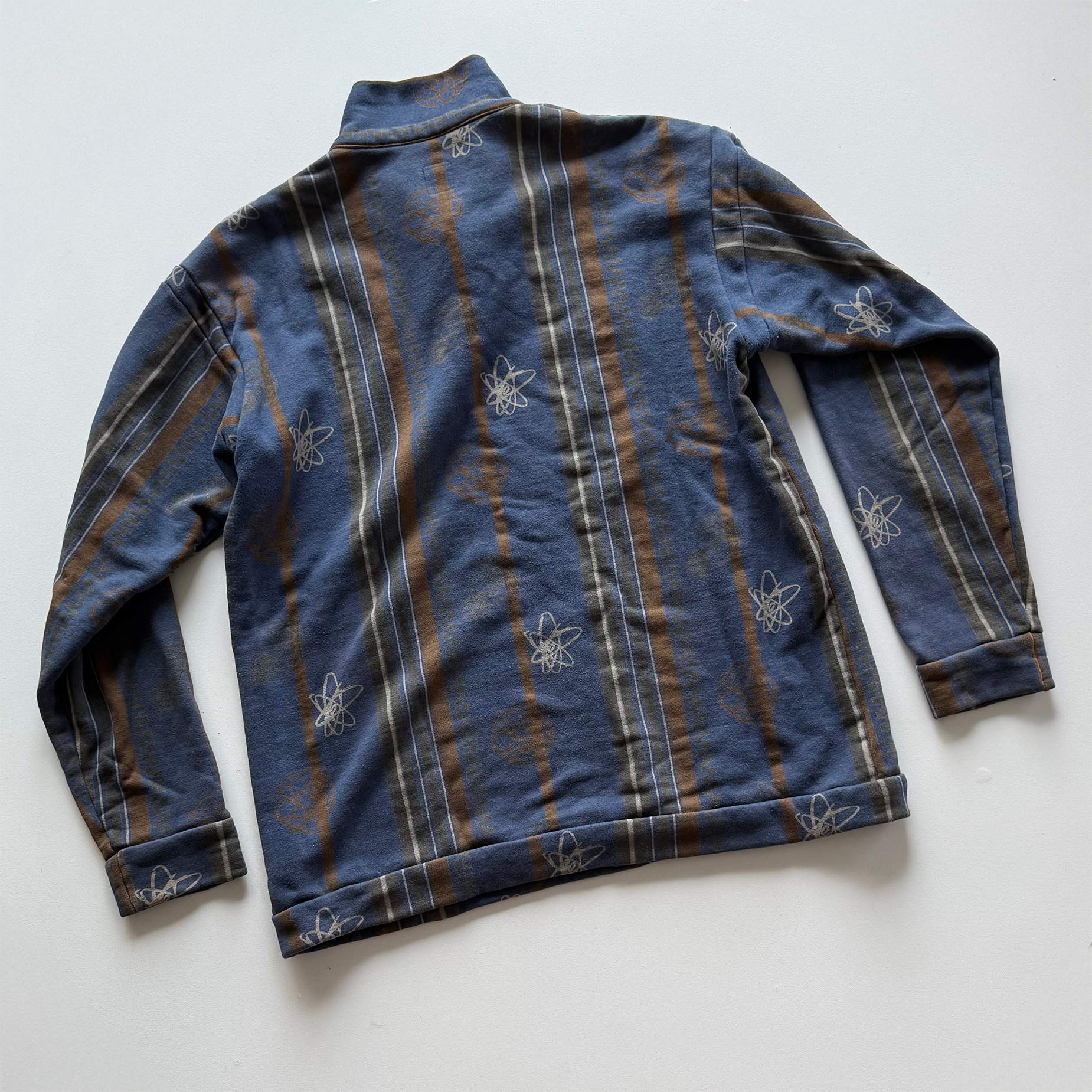 Undercover AW01 D.A.V.F. Futura Atomic Quarter Zip Sweater