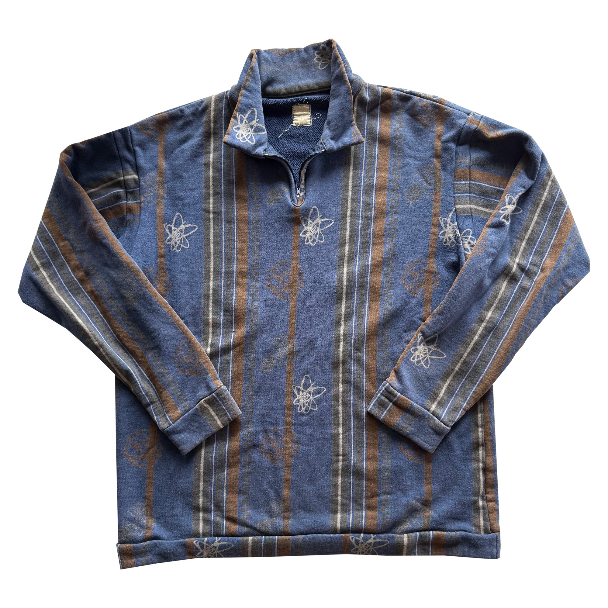 Undercover AW01 D.A.V.F. Futura Atomic Quarter Zip Sweater