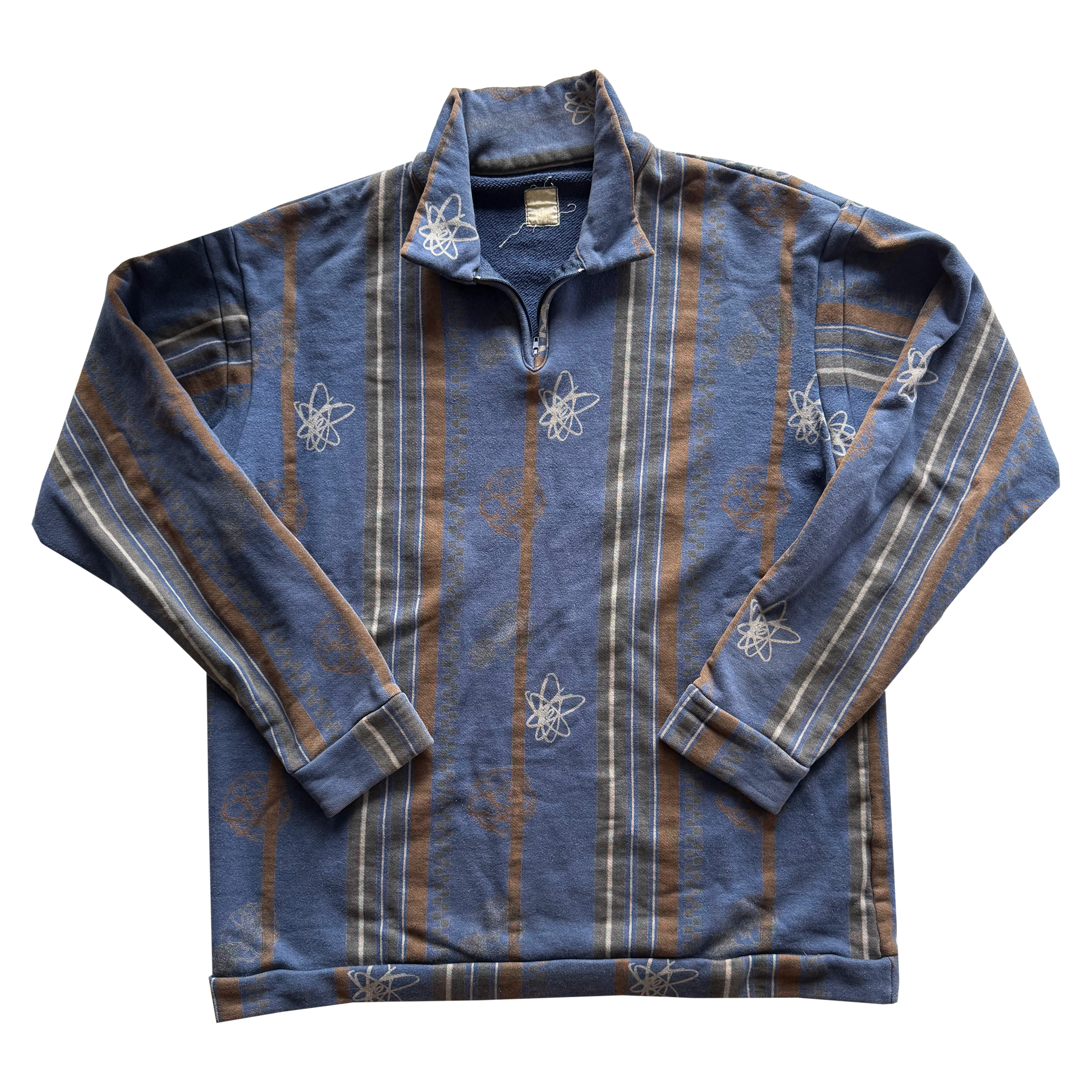 Undercover AW01 D.A.V.F. Futura Atomic Quarter Zip Sweater