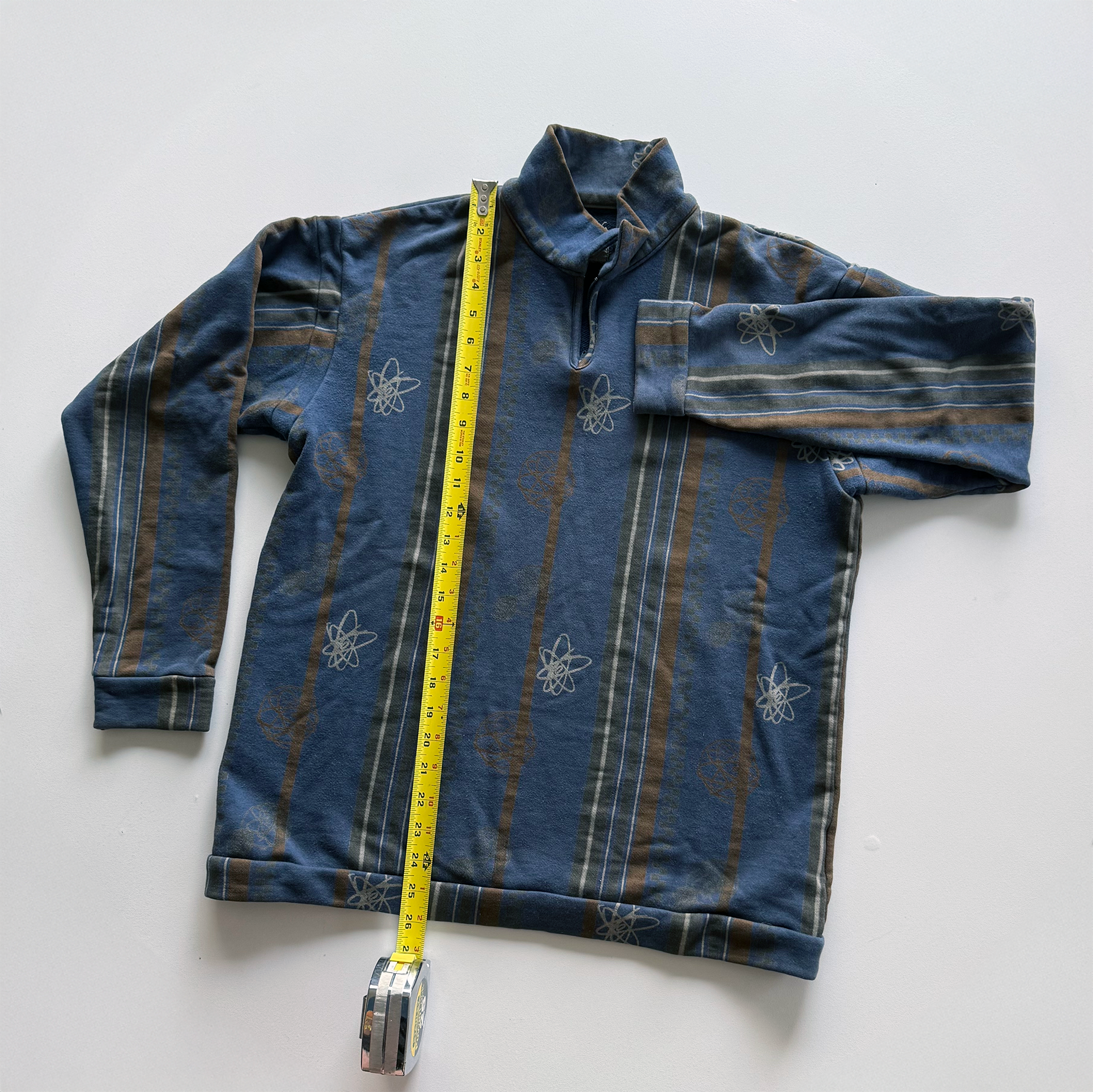 Undercover AW01 D.A.V.F. Futura Atomic Quarter Zip Sweater