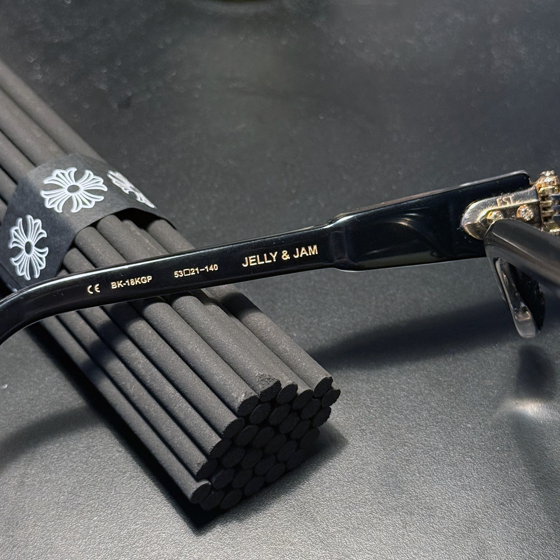 Chrome Hearts Jelly & Jam Gold Sunglasses