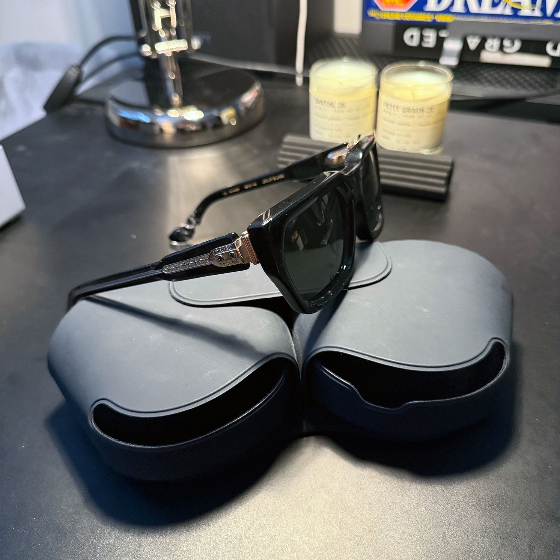 Chrome Hearts Jelly & Jam Gold Sunglasses