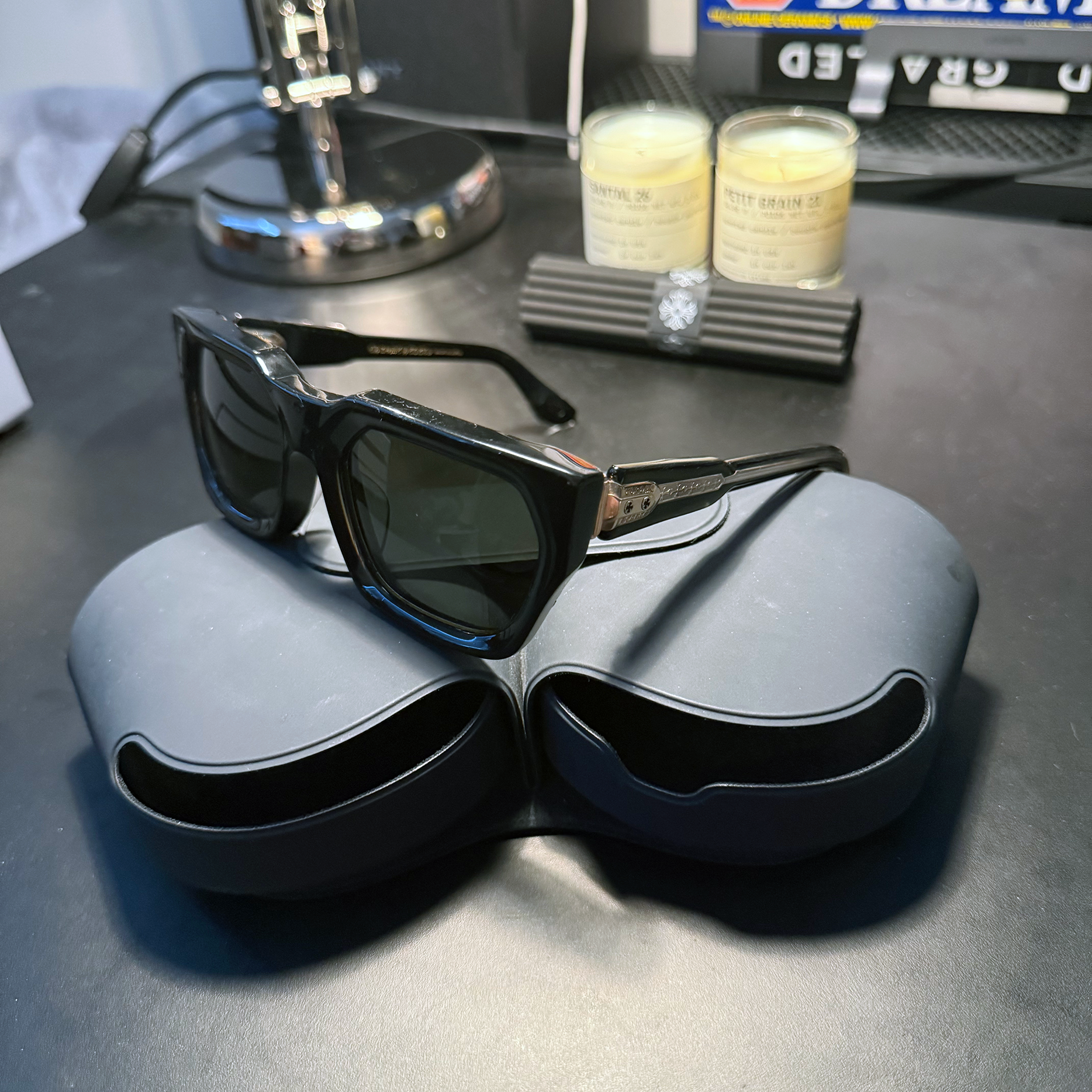 Chrome Hearts Jelly & Jam Gold Sunglasses