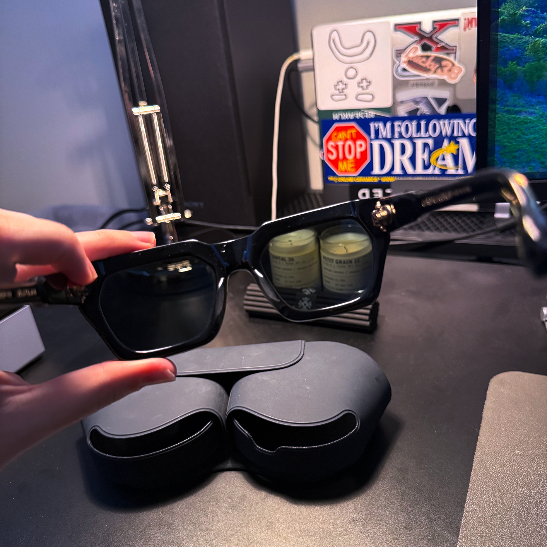 Chrome Hearts Jelly & Jam Gold Sunglasses