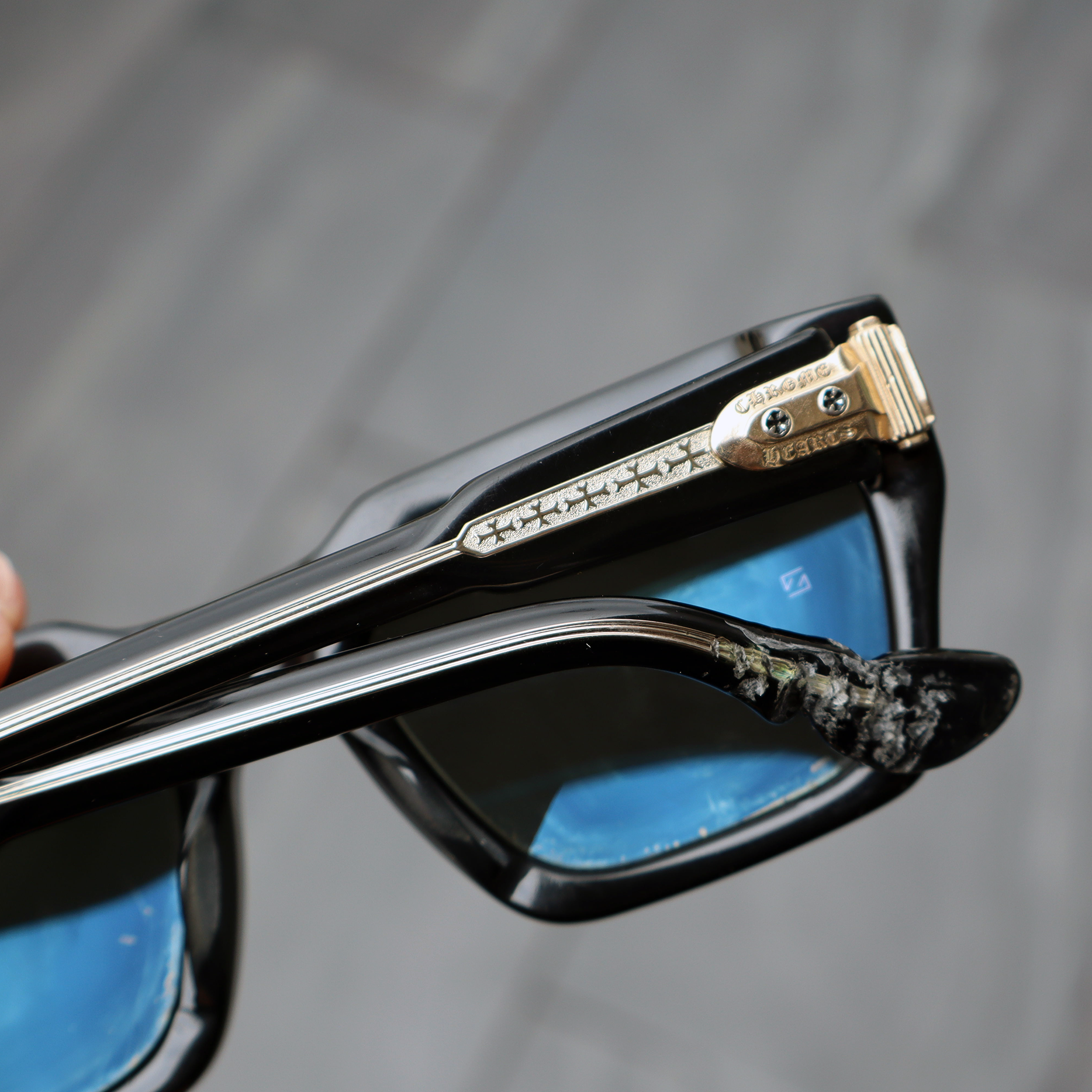 Chrome Hearts Jelly & Jam Gold Sunglasses