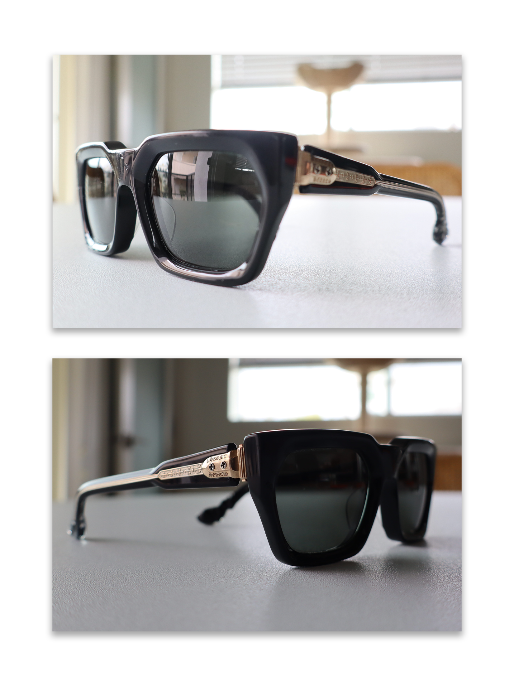 Chrome Hearts Jelly & Jam Gold Sunglasses