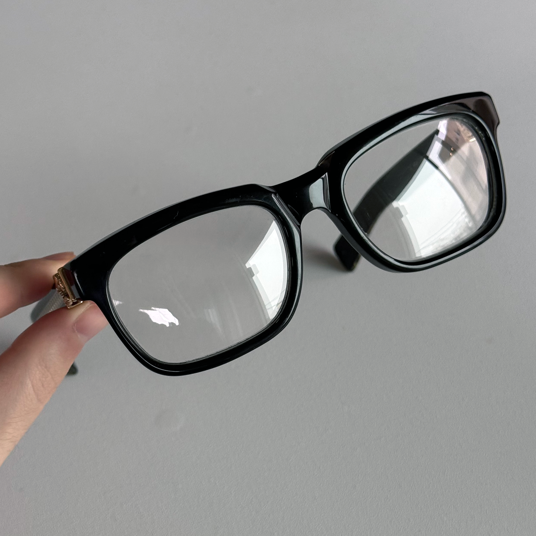 Chrome Hearts "See You In Tea" Glasses Black/Gold