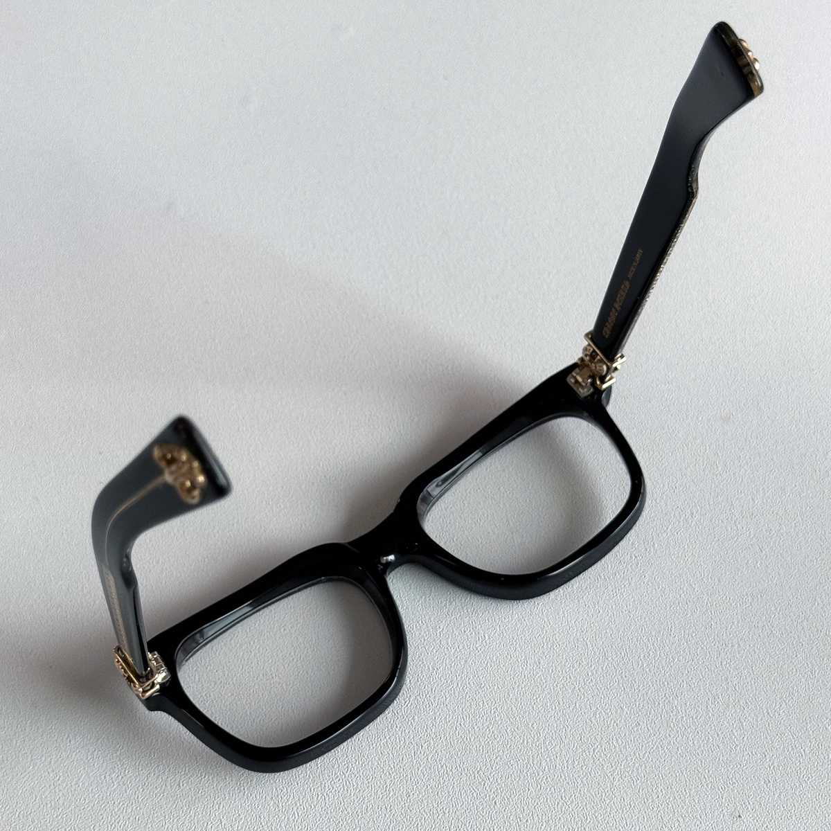 Chrome Hearts "See You In Tea" Glasses Black/Gold