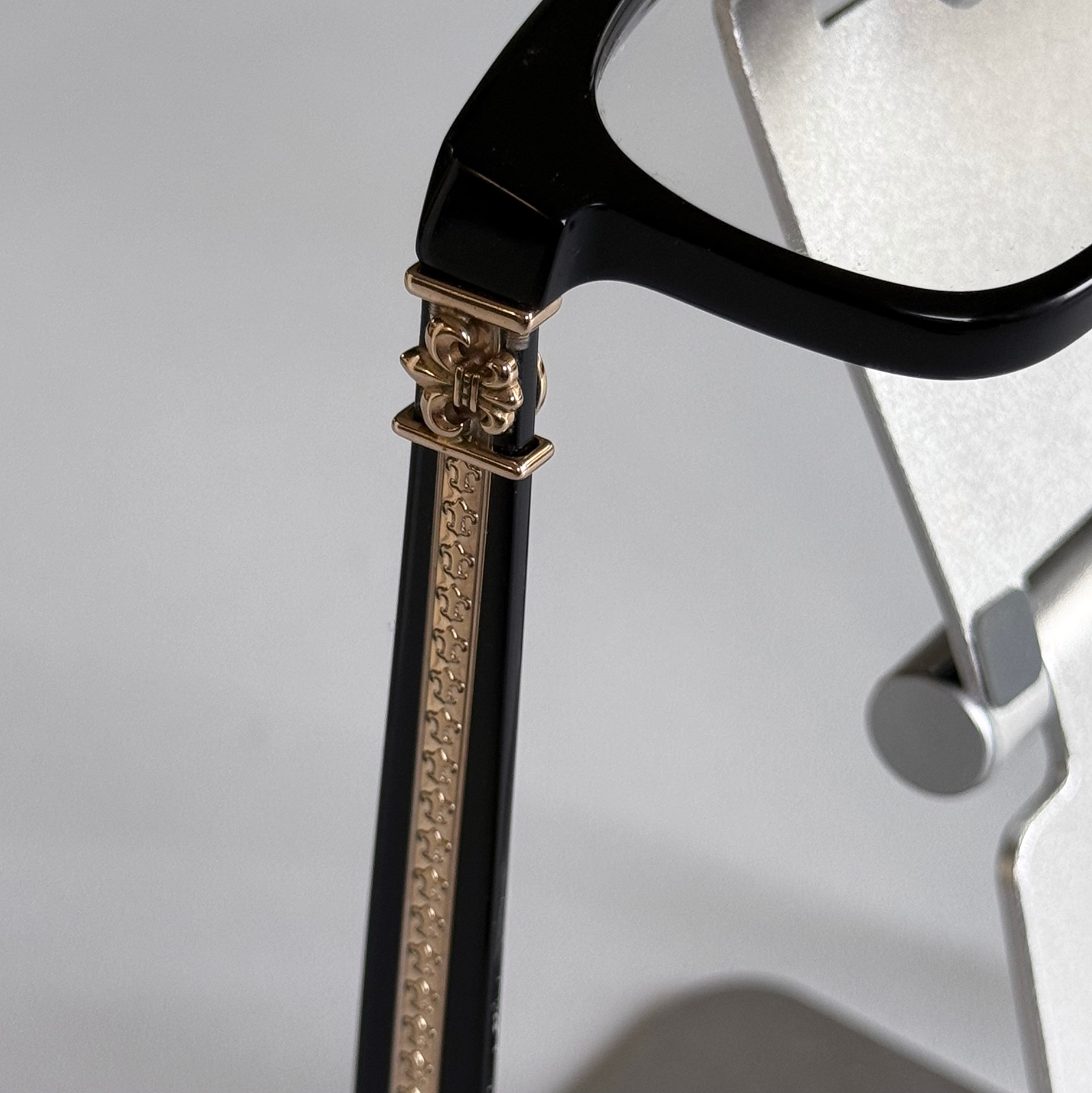 Chrome Hearts "See You In Tea" Glasses Black/Gold