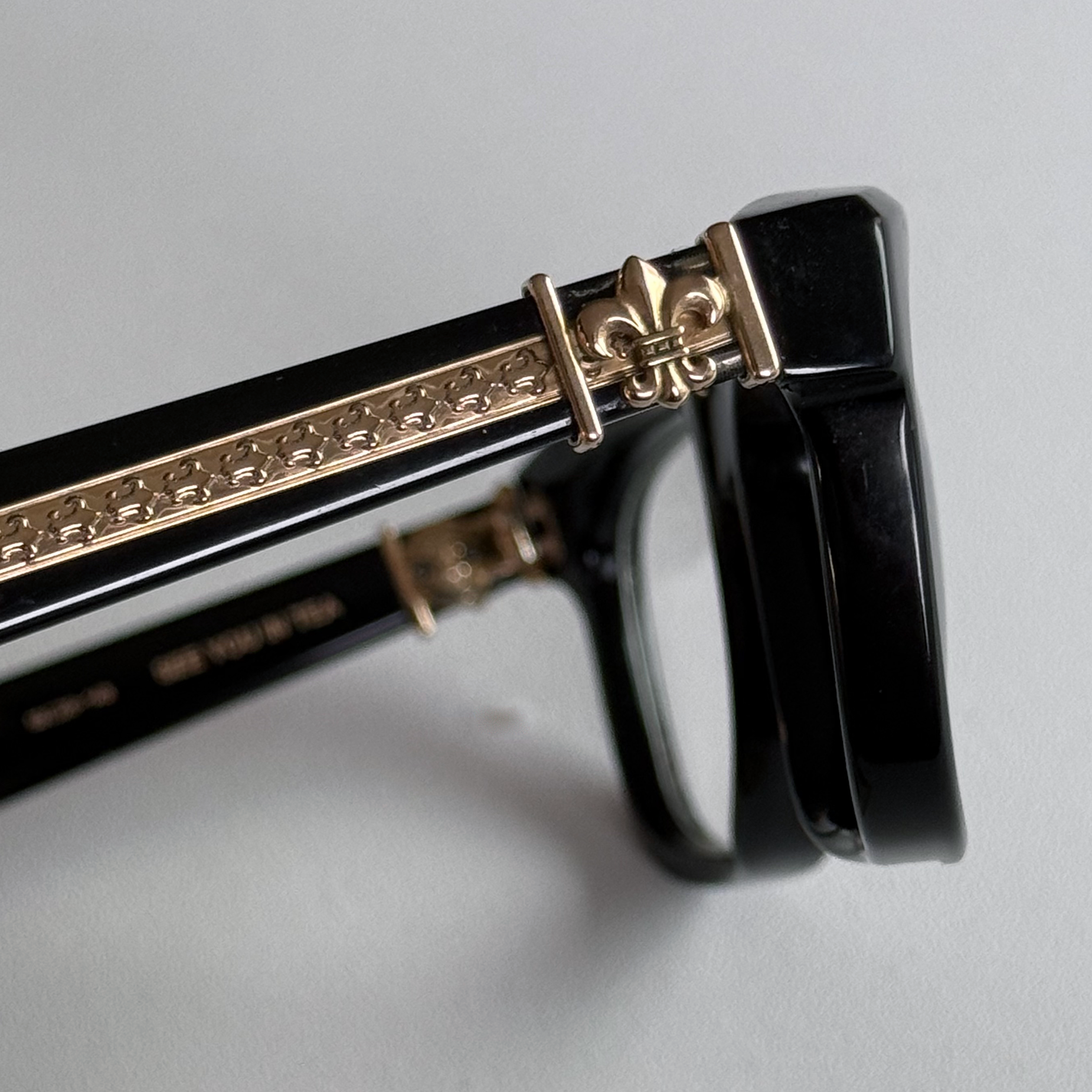 Chrome Hearts "See You In Tea" Glasses Black/Gold