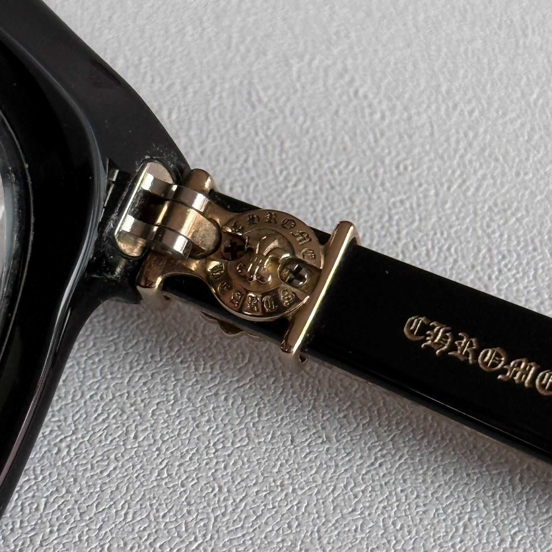 Chrome Hearts "See You In Tea" Glasses Black/Gold