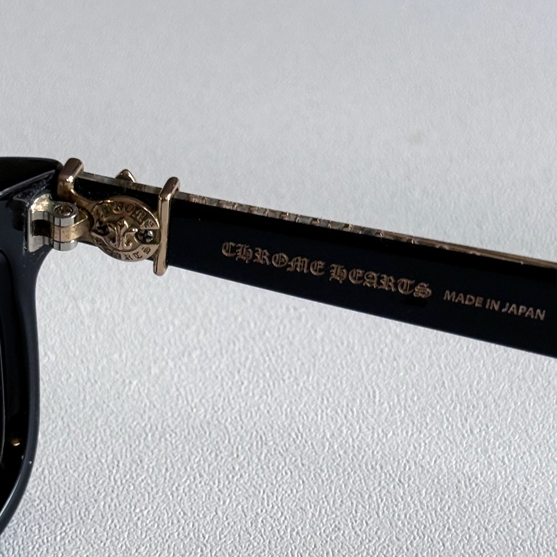 Chrome Hearts "See You In Tea" Glasses Black/Gold