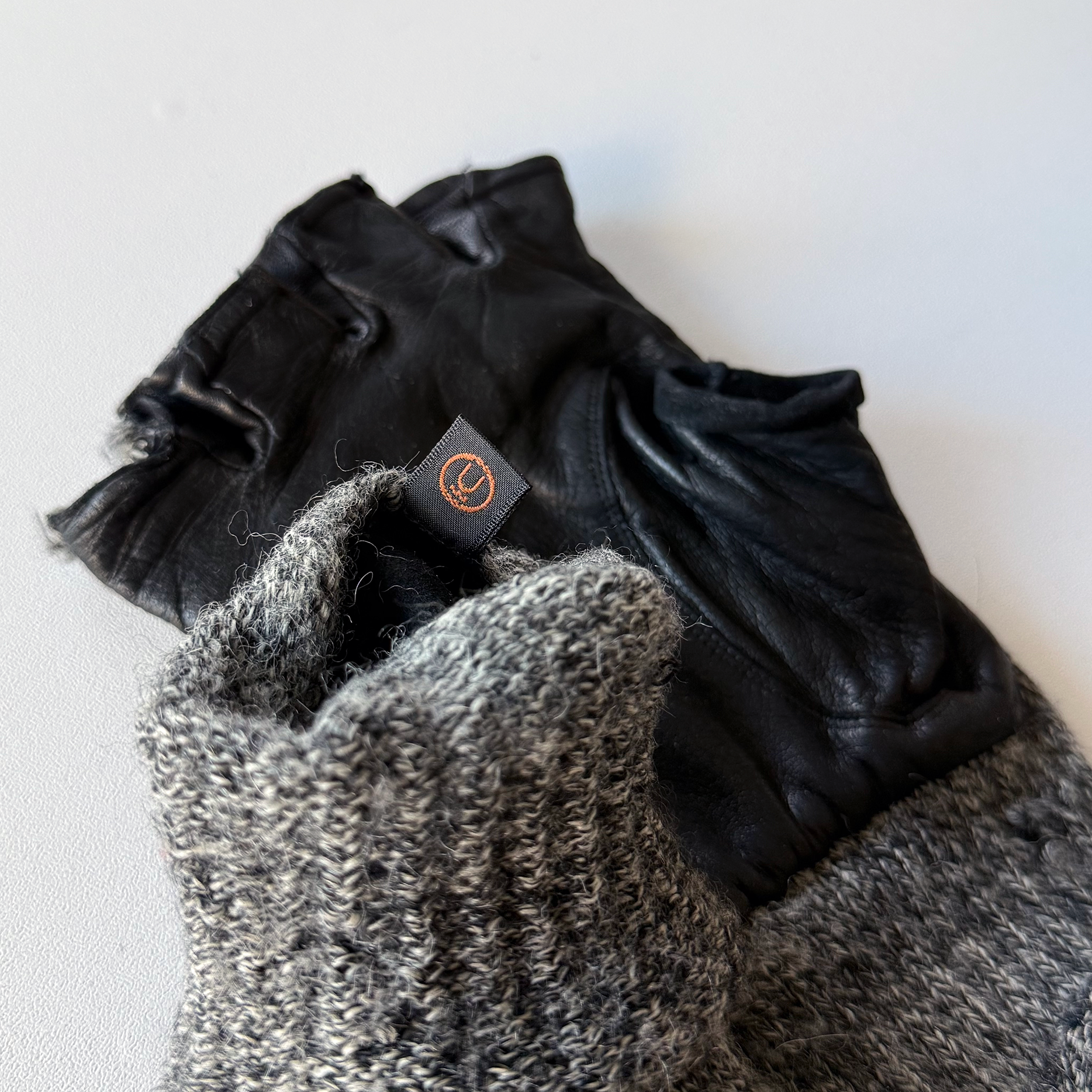 Undercover AW03 Paper Doll Hybrid "War Is Peace" Fingerless Gloves