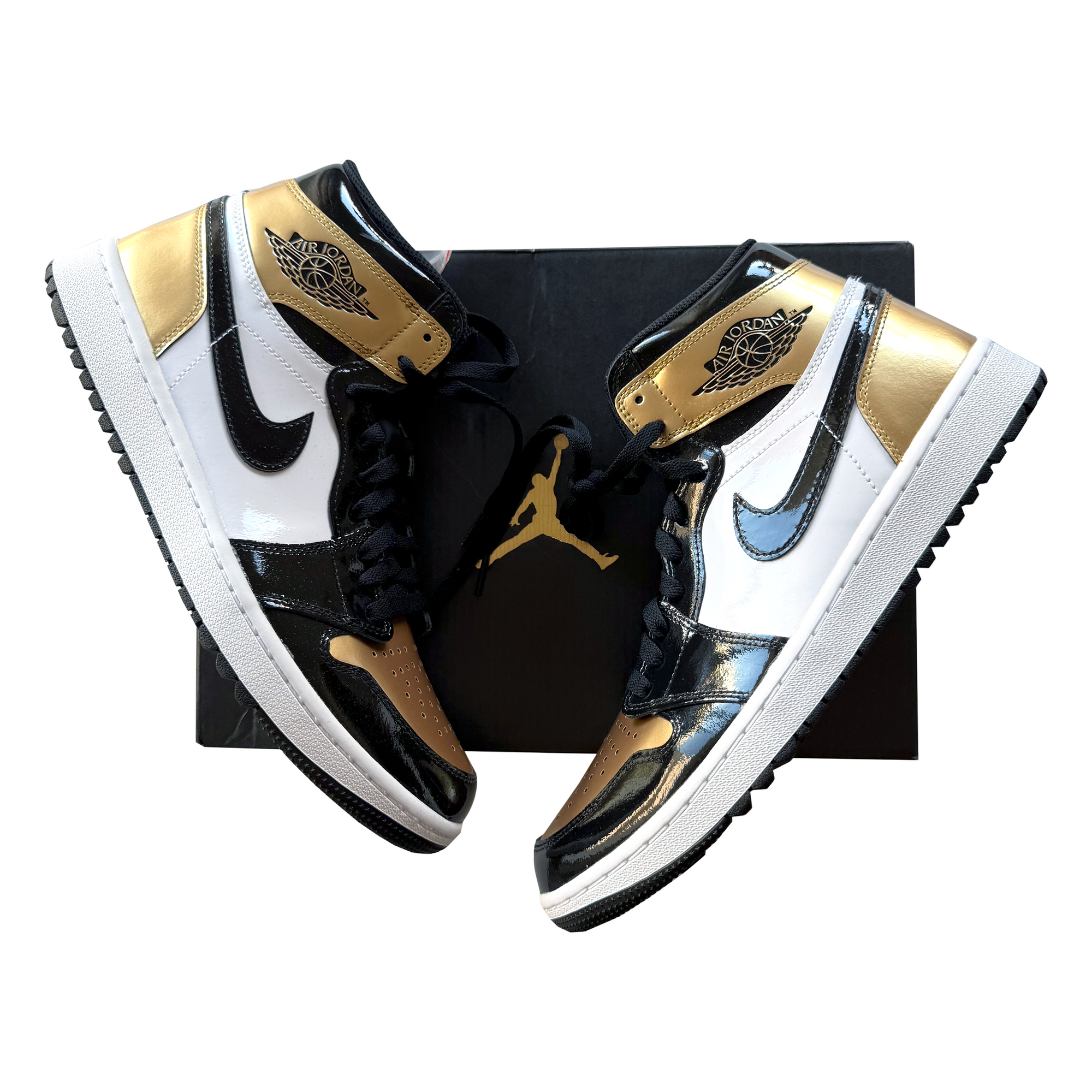 Nike 2024 Air Jordan 1 High Golf 'Gold Toe' (Size 10.5)