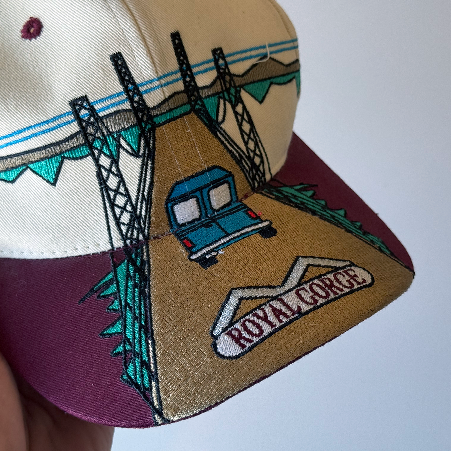 Vintage 1990s Royal Gorge Bridge Colorado Hat