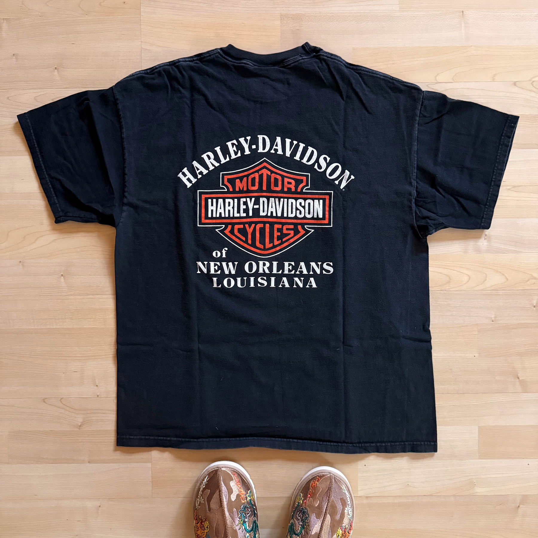 Vintage 2002 Harley Davidson New Orleans Louisiana Mardi Gras Tee