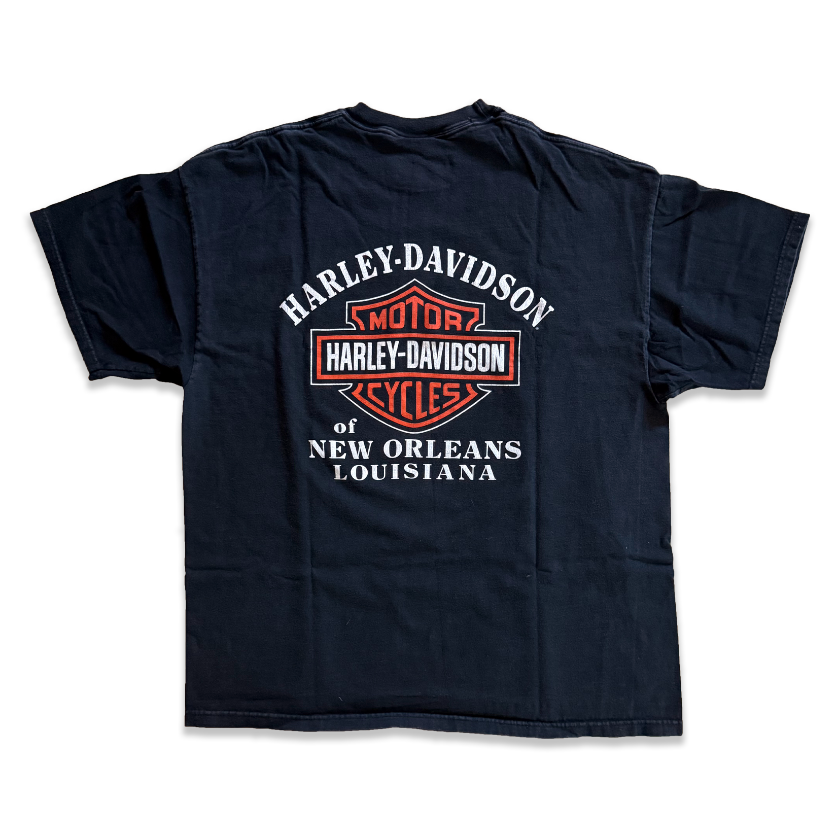 Vintage 2002 Harley Davidson New Orleans Louisiana Mardi Gras Tee