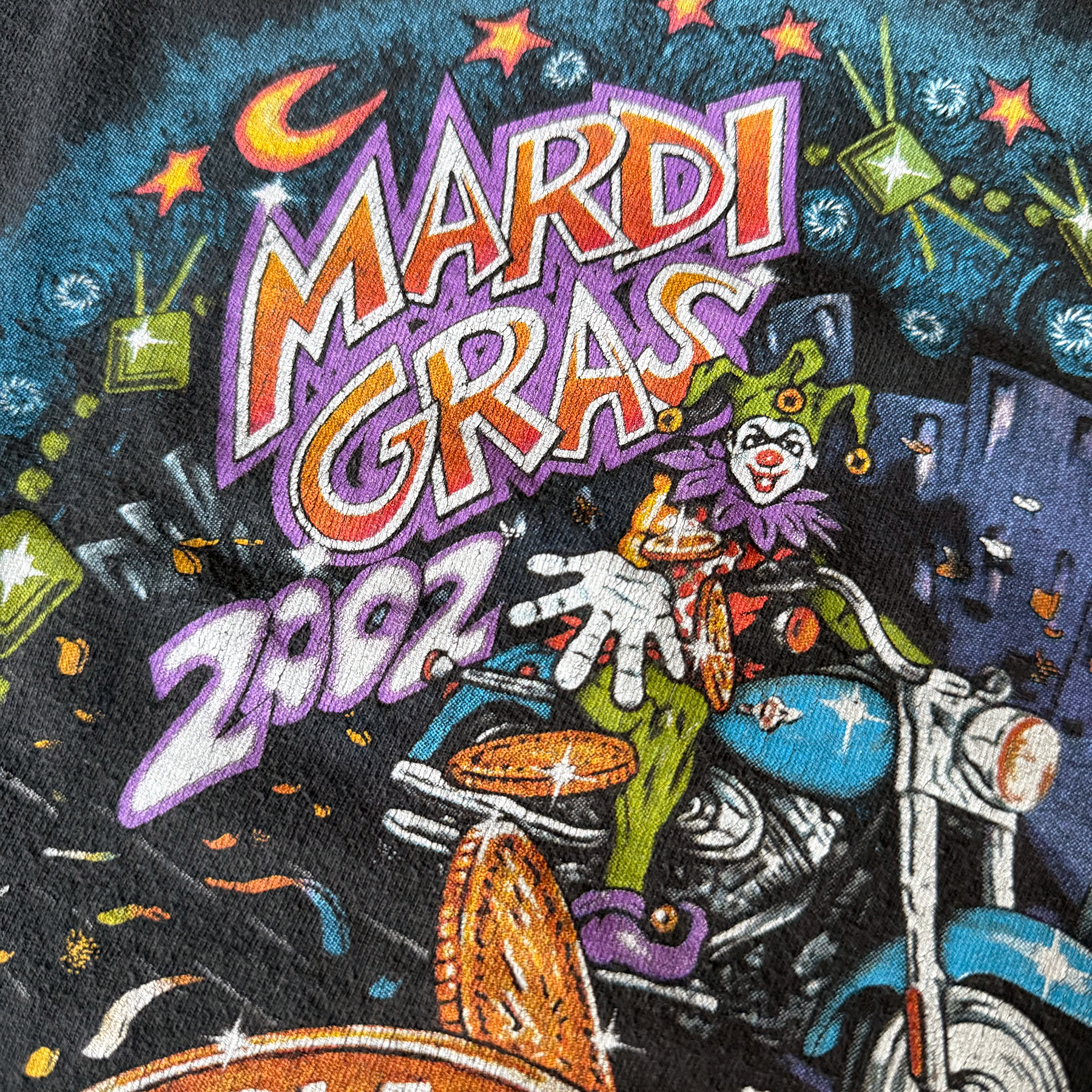 Vintage 2002 Harley Davidson New Orleans Louisiana Mardi Gras Tee