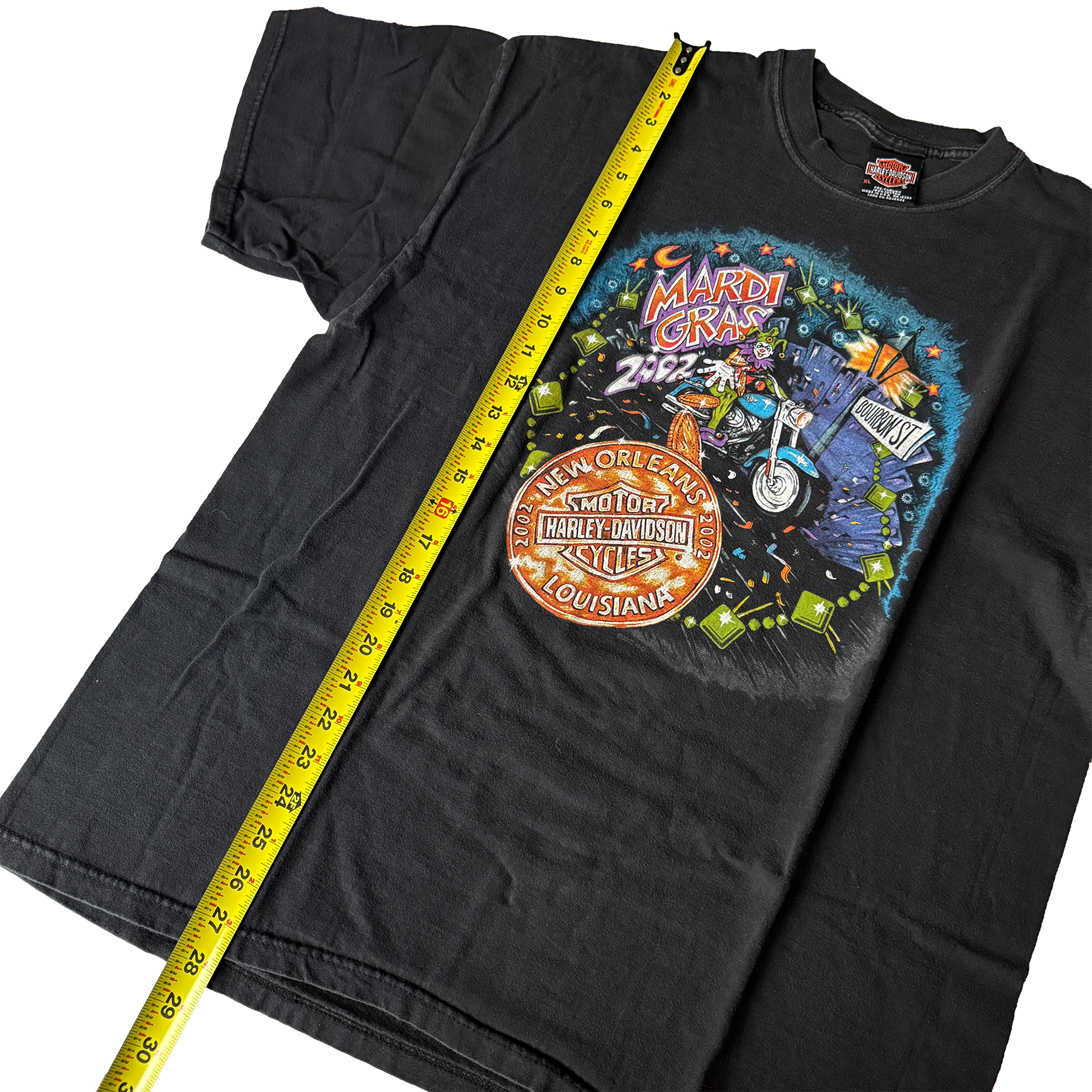 Vintage 2002 Harley Davidson New Orleans Louisiana Mardi Gras Tee