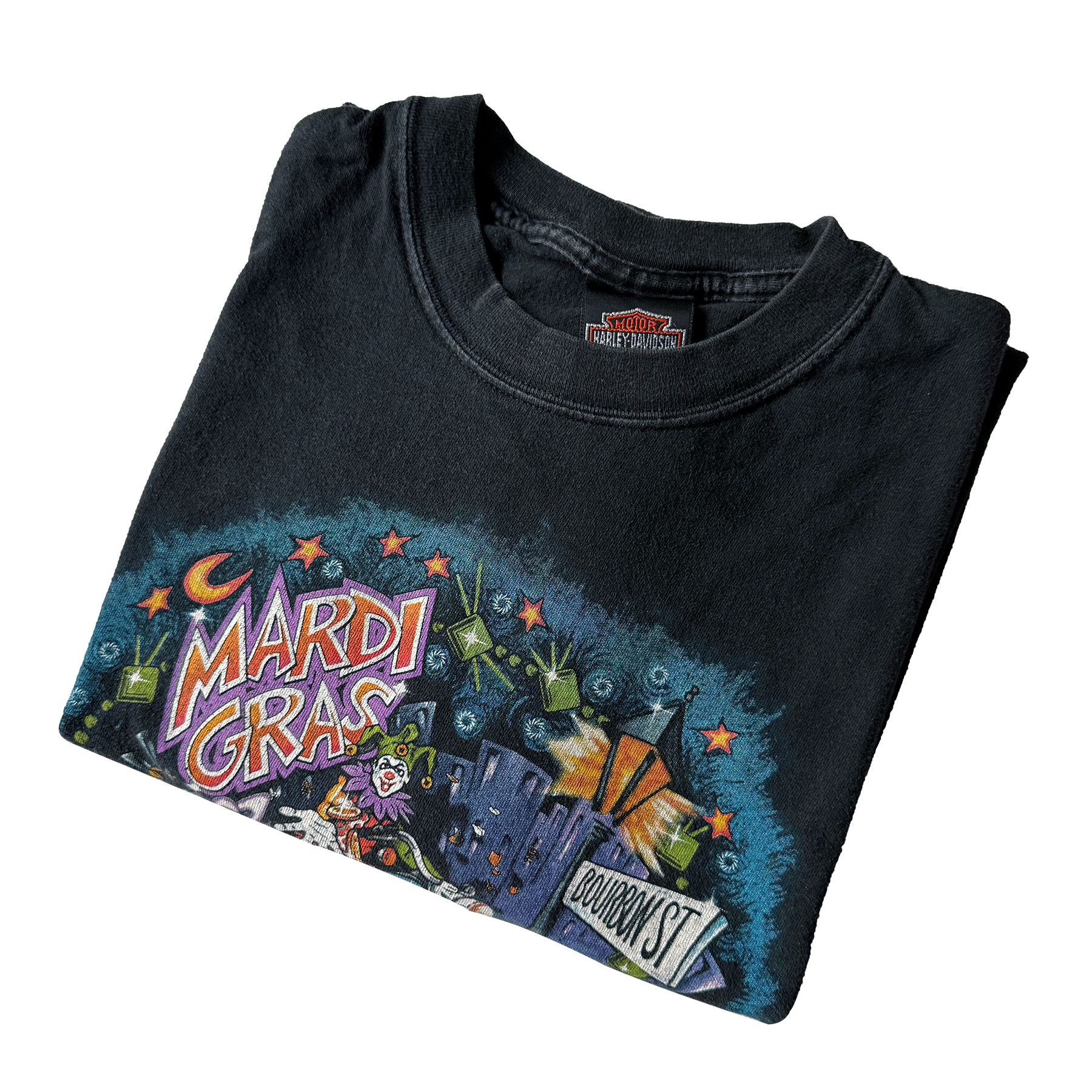 Vintage 2002 Harley Davidson New Orleans Louisiana Mardi Gras Tee