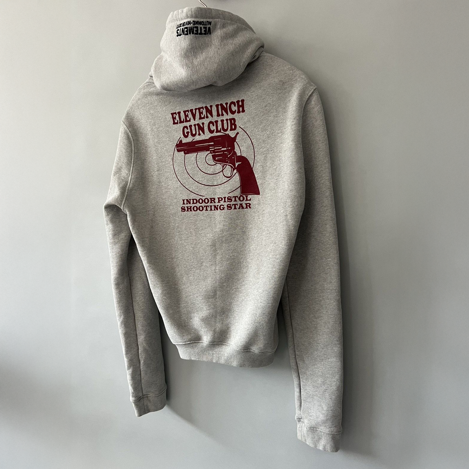 Vetements AW17 Eleven Inch Gun Club Hoodie