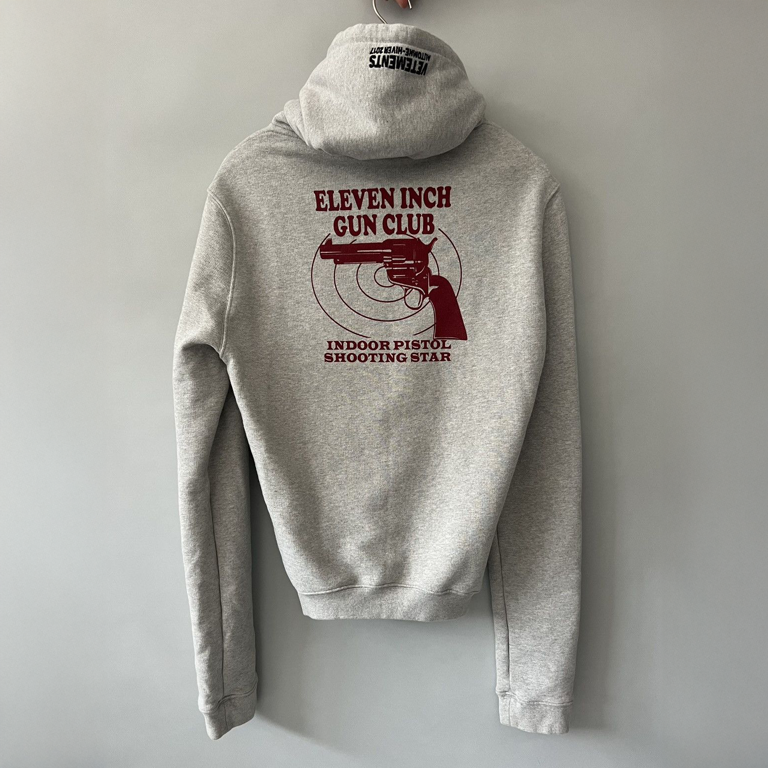 Vetements AW17 Eleven Inch Gun Club Hoodie