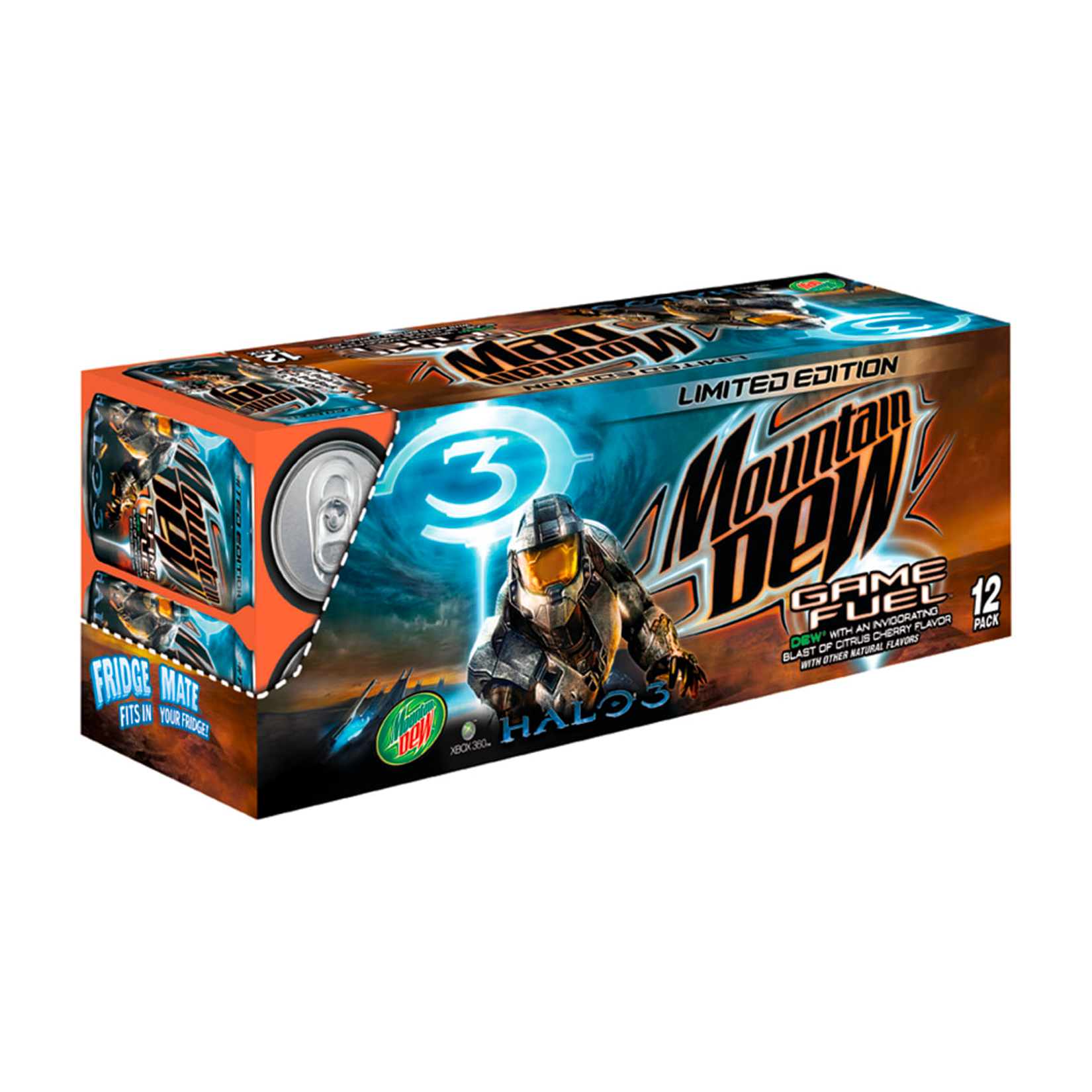 Vintage 2007 Halo 3 Mt. Dew Limited Edition Release Tee