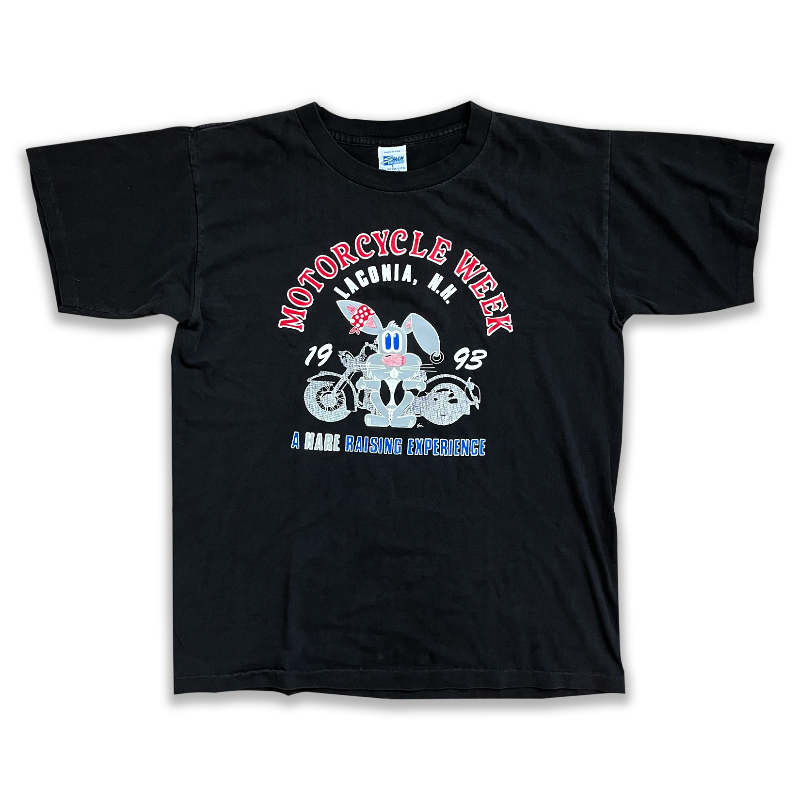 Vintage 1993 Laconia Motorcycle Week Hare Tee