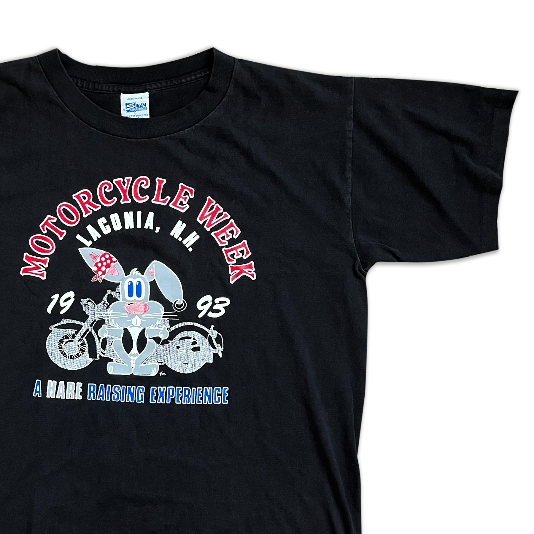 Vintage 1993 Laconia Motorcycle Week Hare Tee