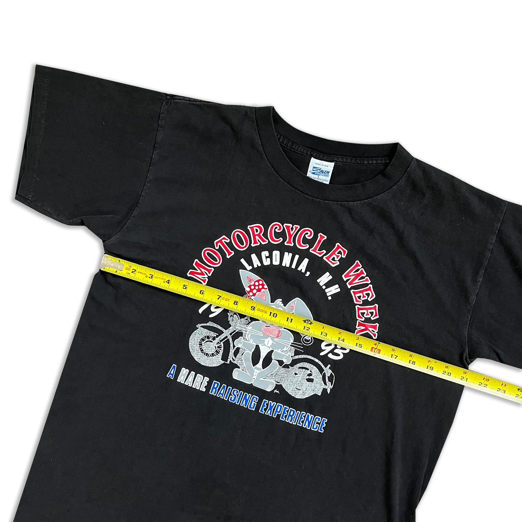 Vintage 1993 Laconia Motorcycle Week Hare Tee