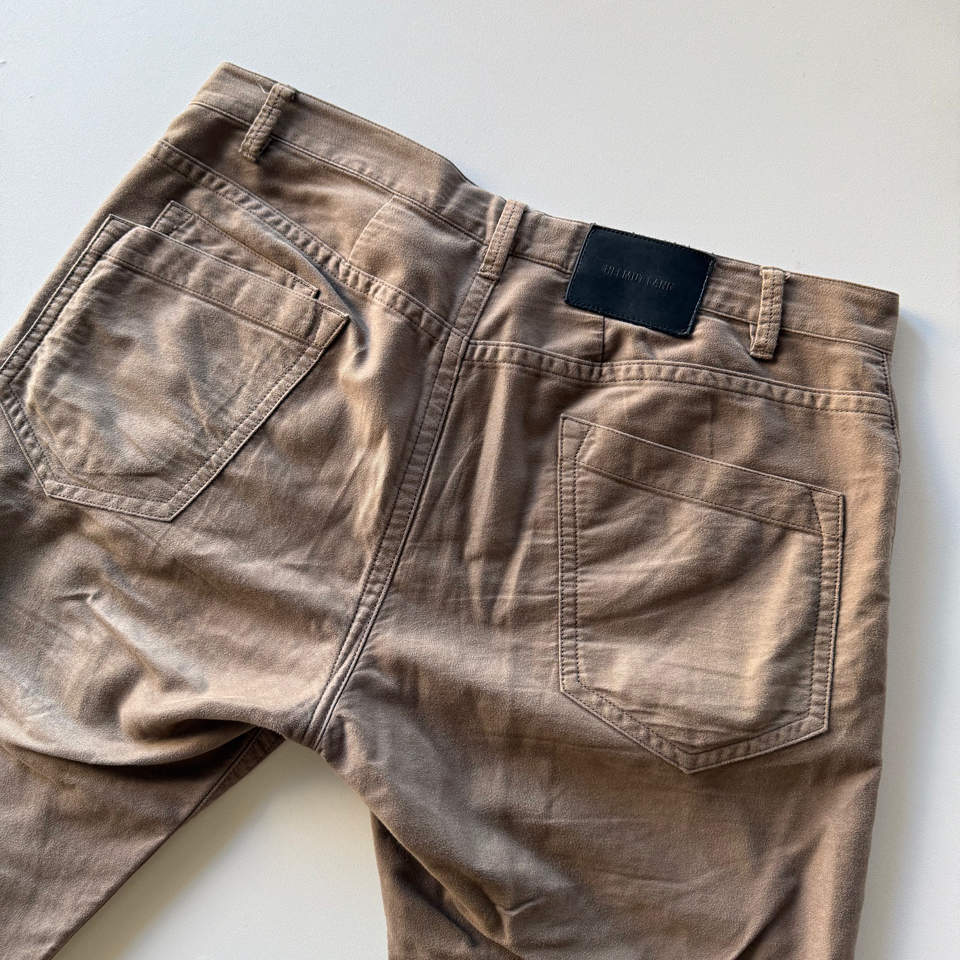 Helmut Lang Moleskin Cotton Pants