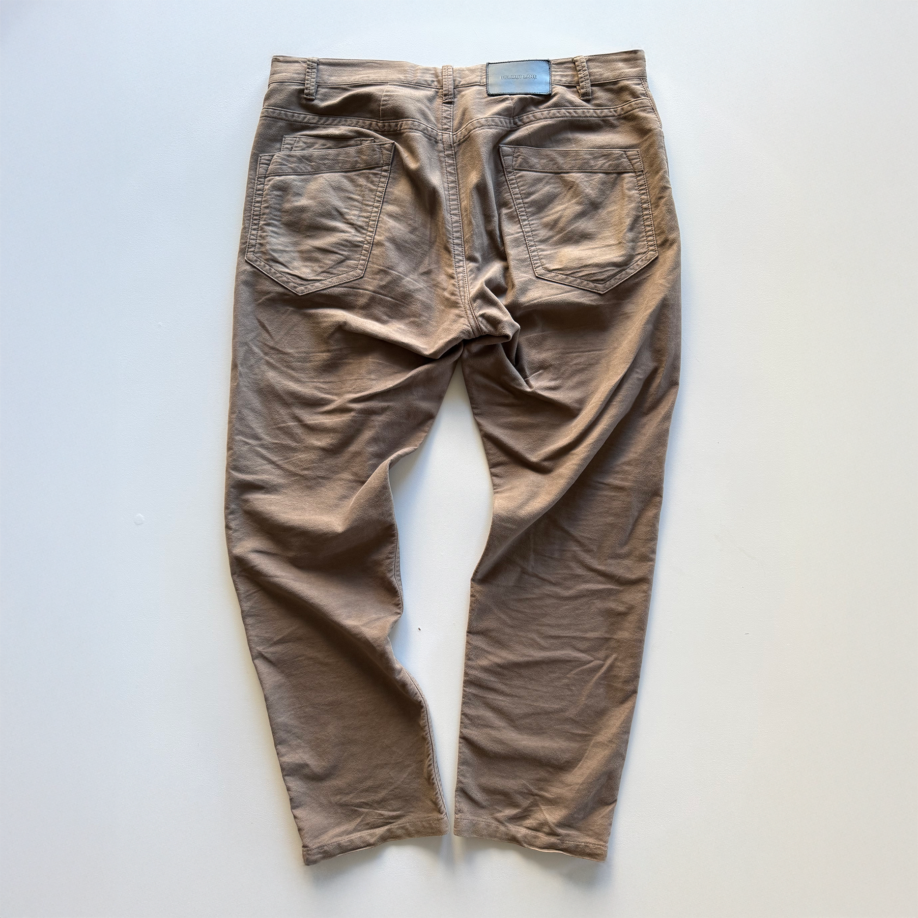 Helmut Lang Moleskin Cotton Pants
