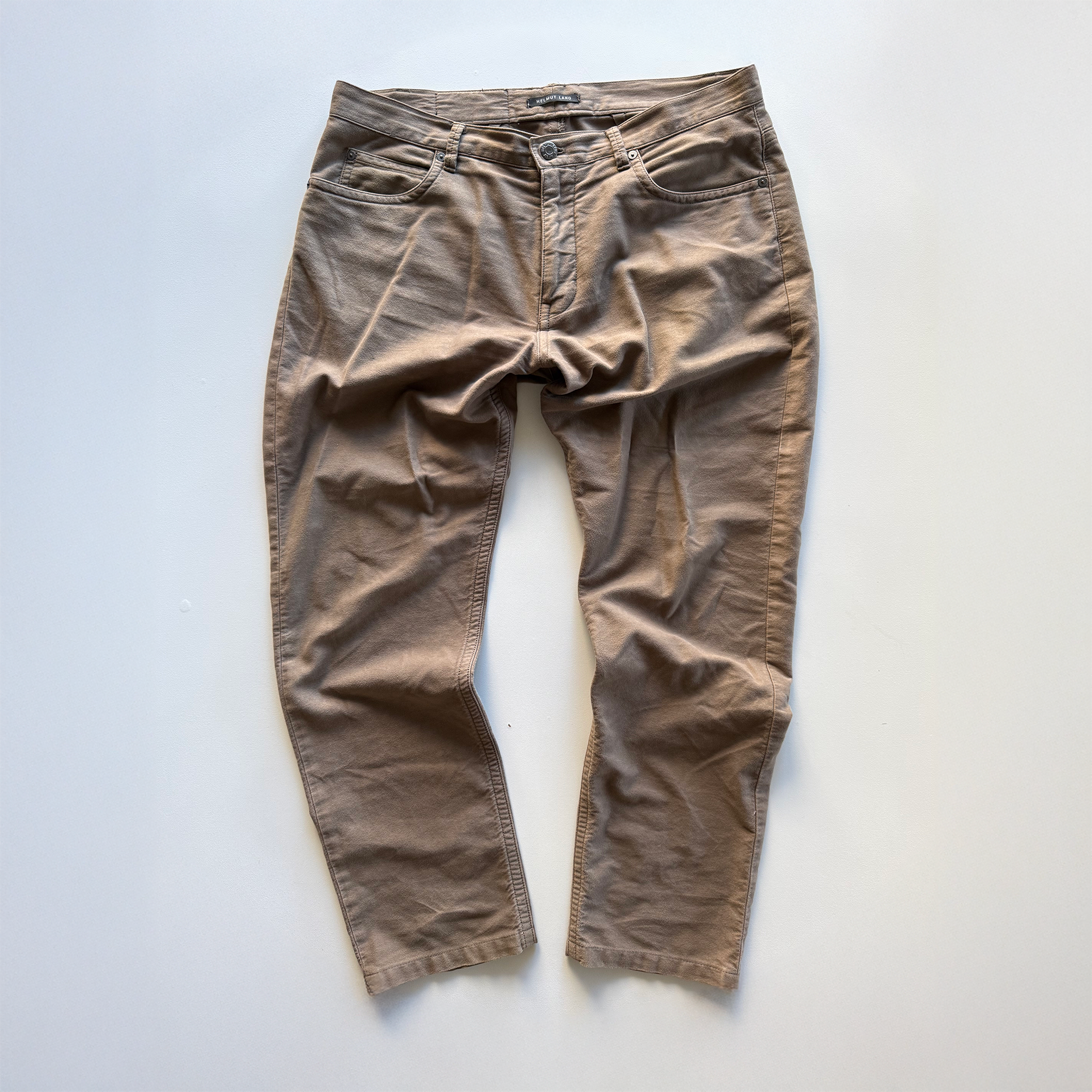 Helmut Lang Moleskin Cotton Pants