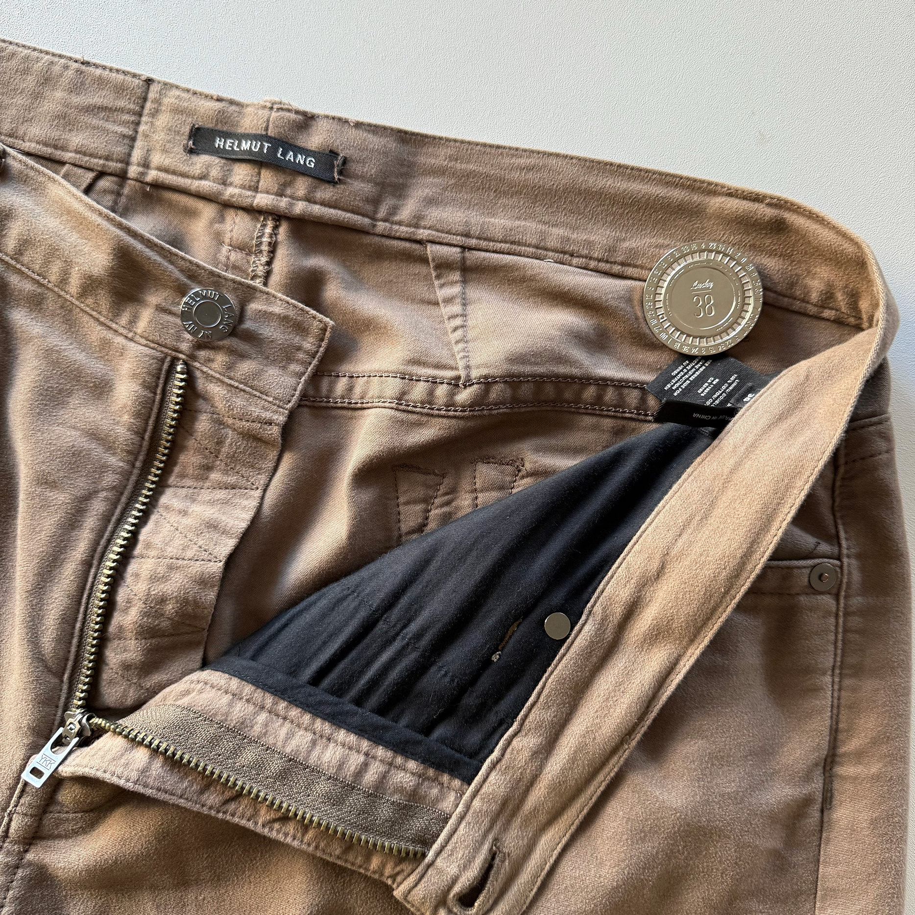 Helmut Lang Moleskin Cotton Pants