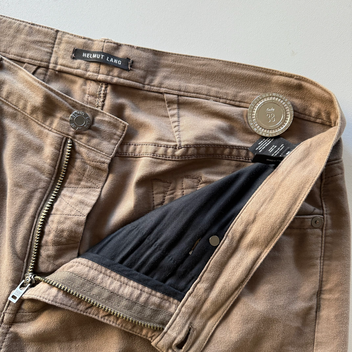 Helmut Lang Moleskin Cotton Pants