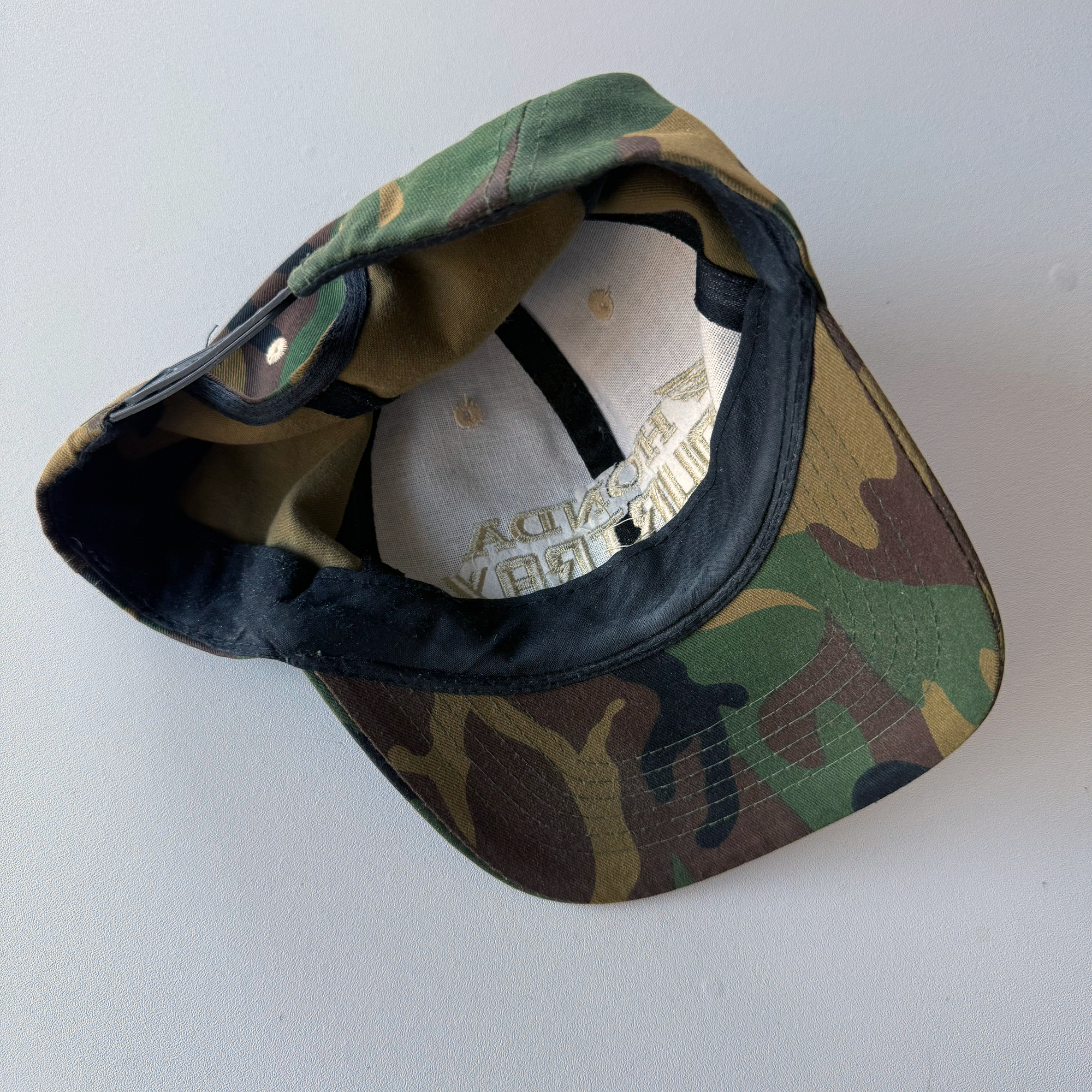 Vintage 2000s Y2K Honda FourTrax ATV Camo Hat