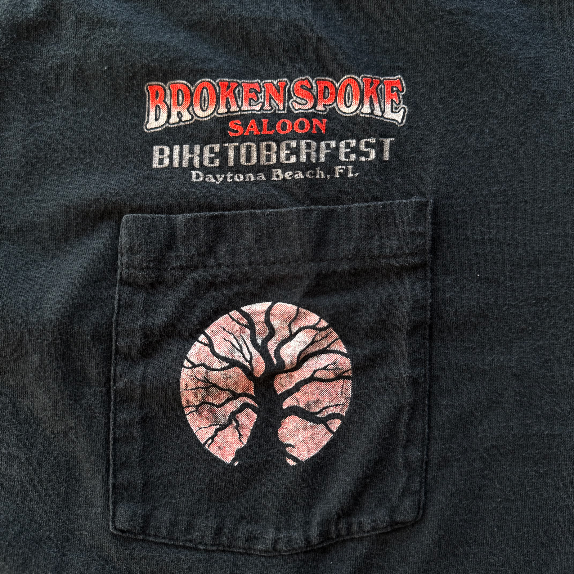 Vintage 1999 Biketoberfest Halloween Broken Spoke Saloon Tee